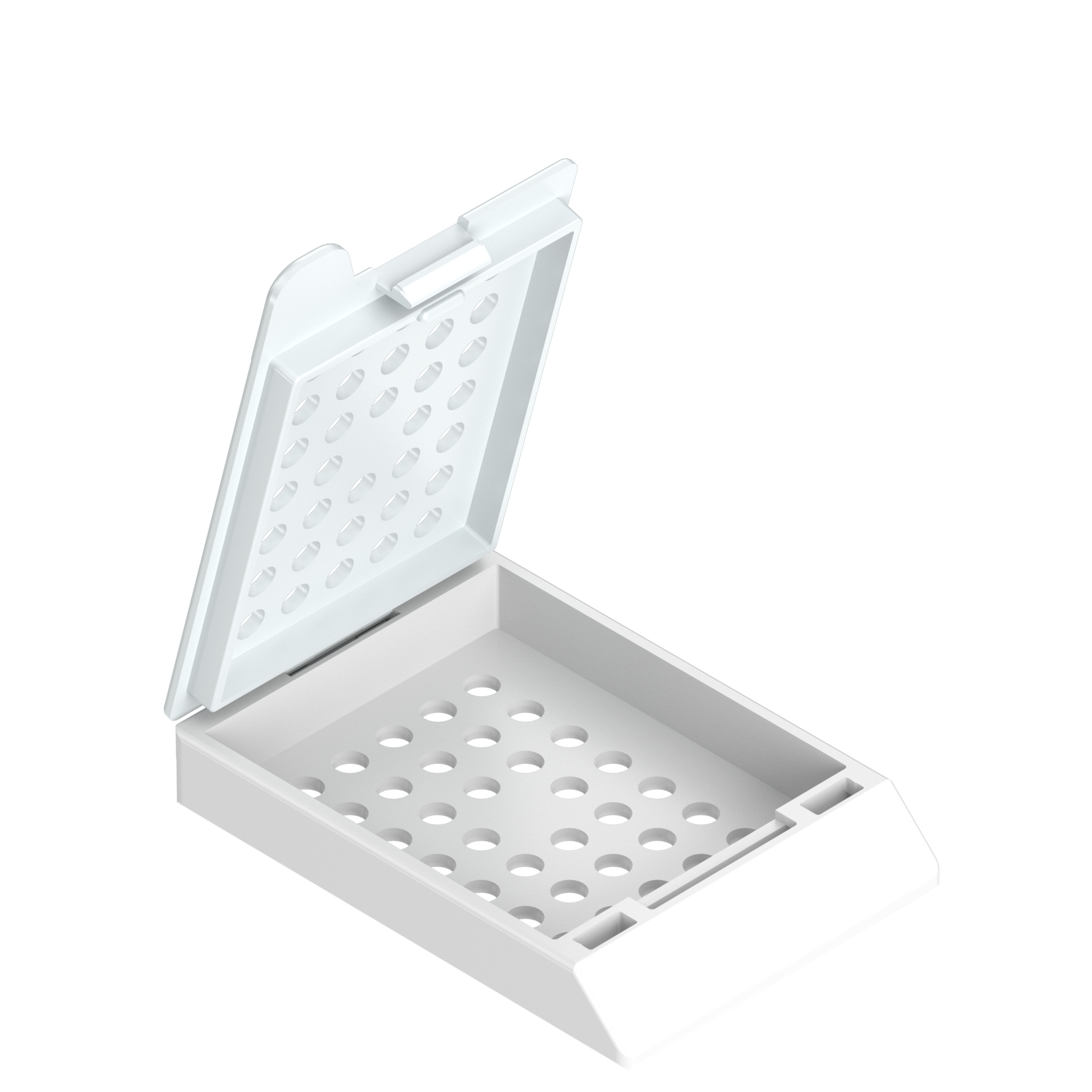 Einbettkassetten - Standard weiß mit Deckel