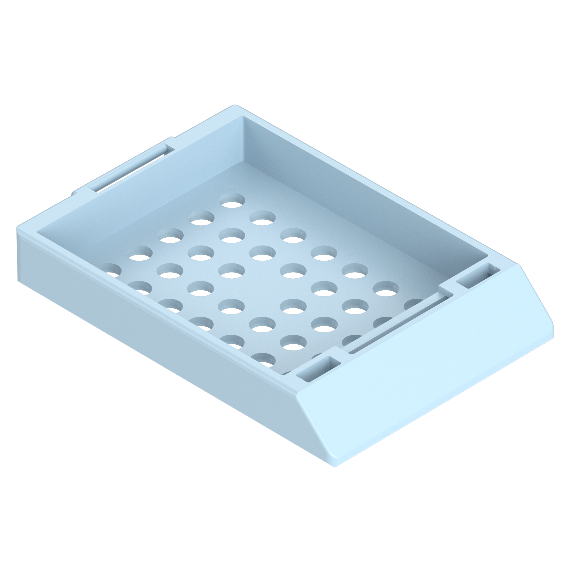 Einbettkassetten - Standard pastellblau ohne Deckel