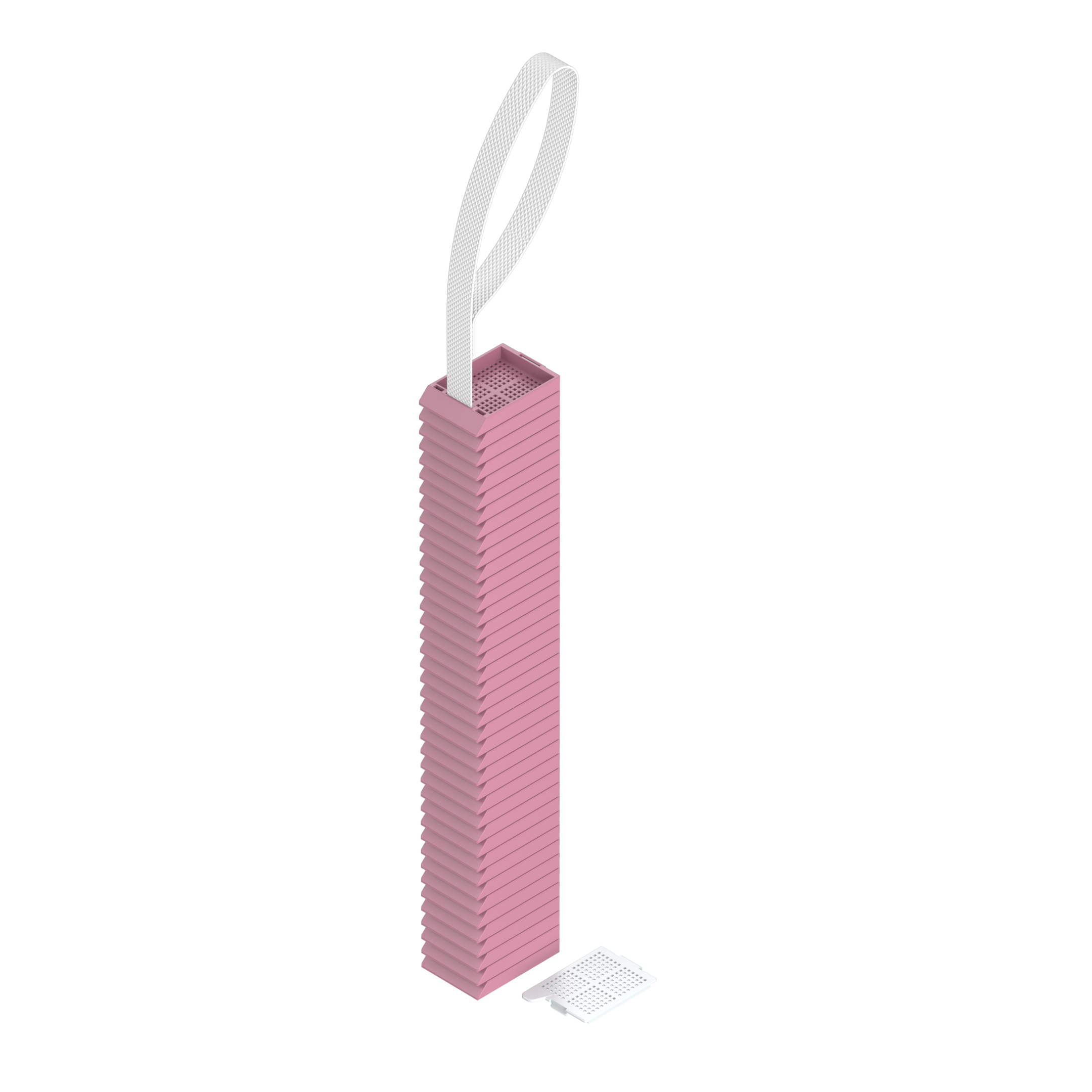 Lasereinbettkassetten - Biopsie dunkelrosa am Band, beiliegender Deckel