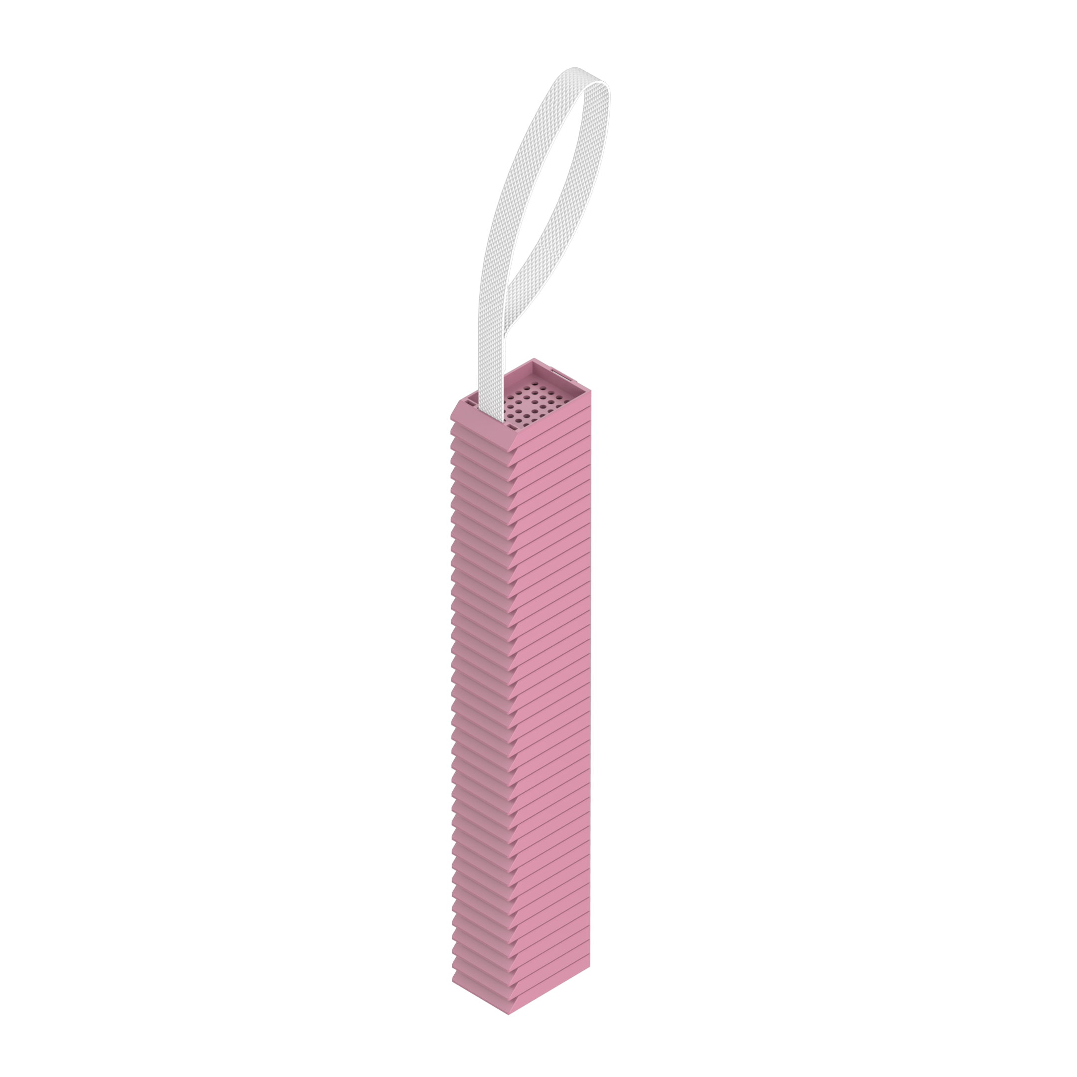 Lasereinbettkassetten - Standard dunkelrosa ohne Deckel am Band