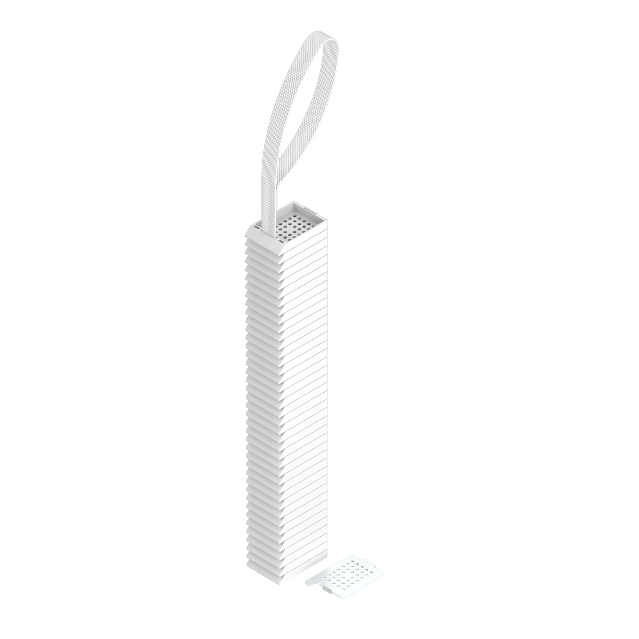 Lasereinbettkassetten - Standard weiß am Band, beiliegender Deckel