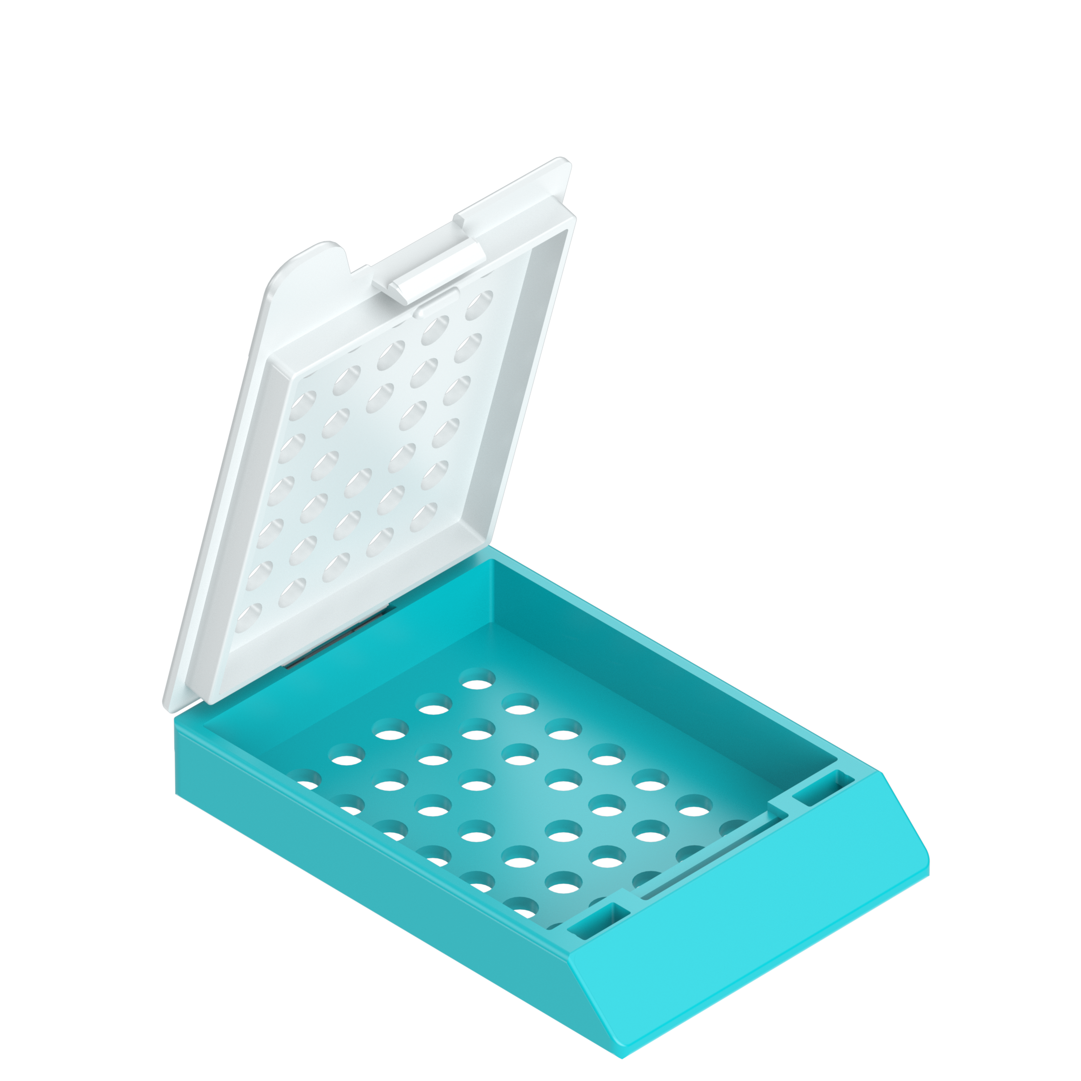 Einbettkassetten - Standard türkis mit Deckel