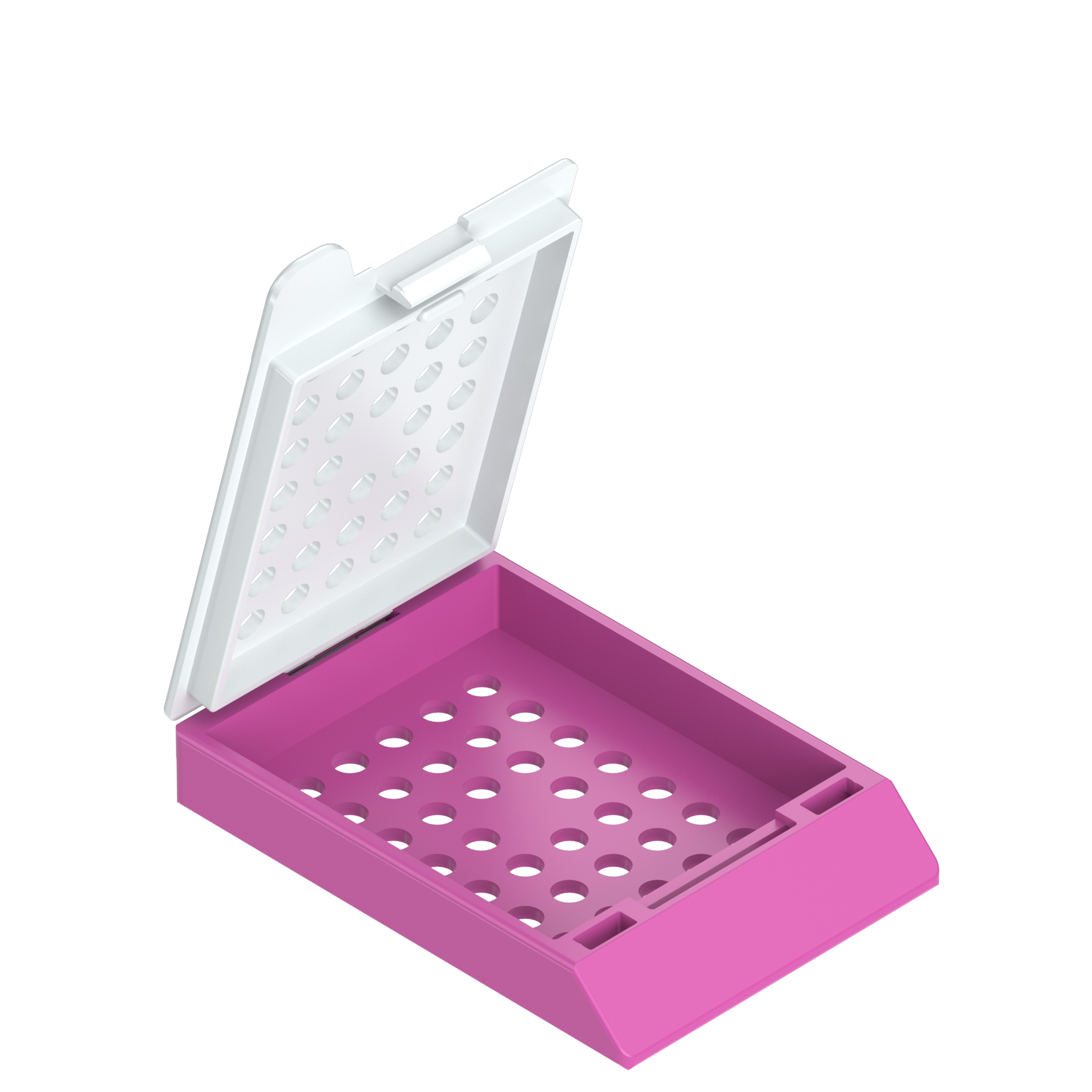 Einbettkassetten - Standard hellviolett mit Deckel