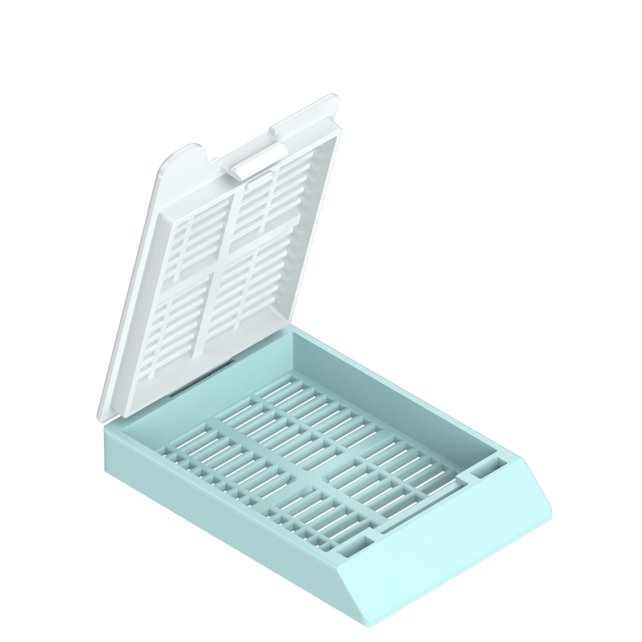 Einbettkassetten - Universal pastellgrün mit Deckel