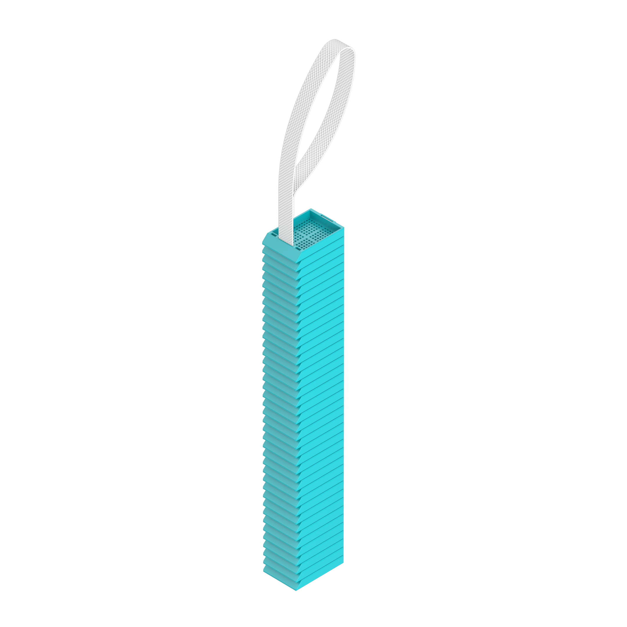 Einbettkassetten - Biopsie türkis ohne Deckel am Band