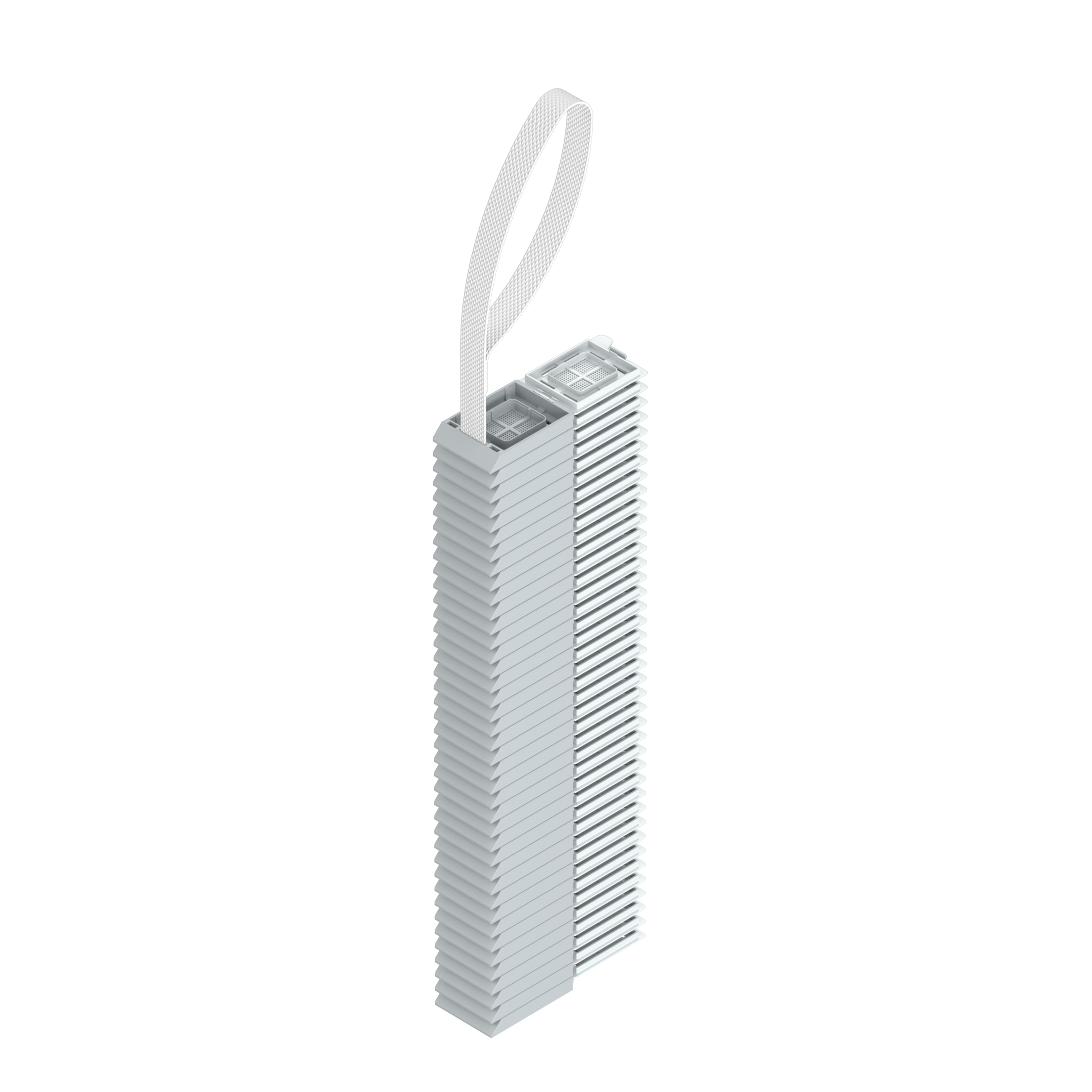 Einbettkassetten - Bionet grau mit Deckel am Band