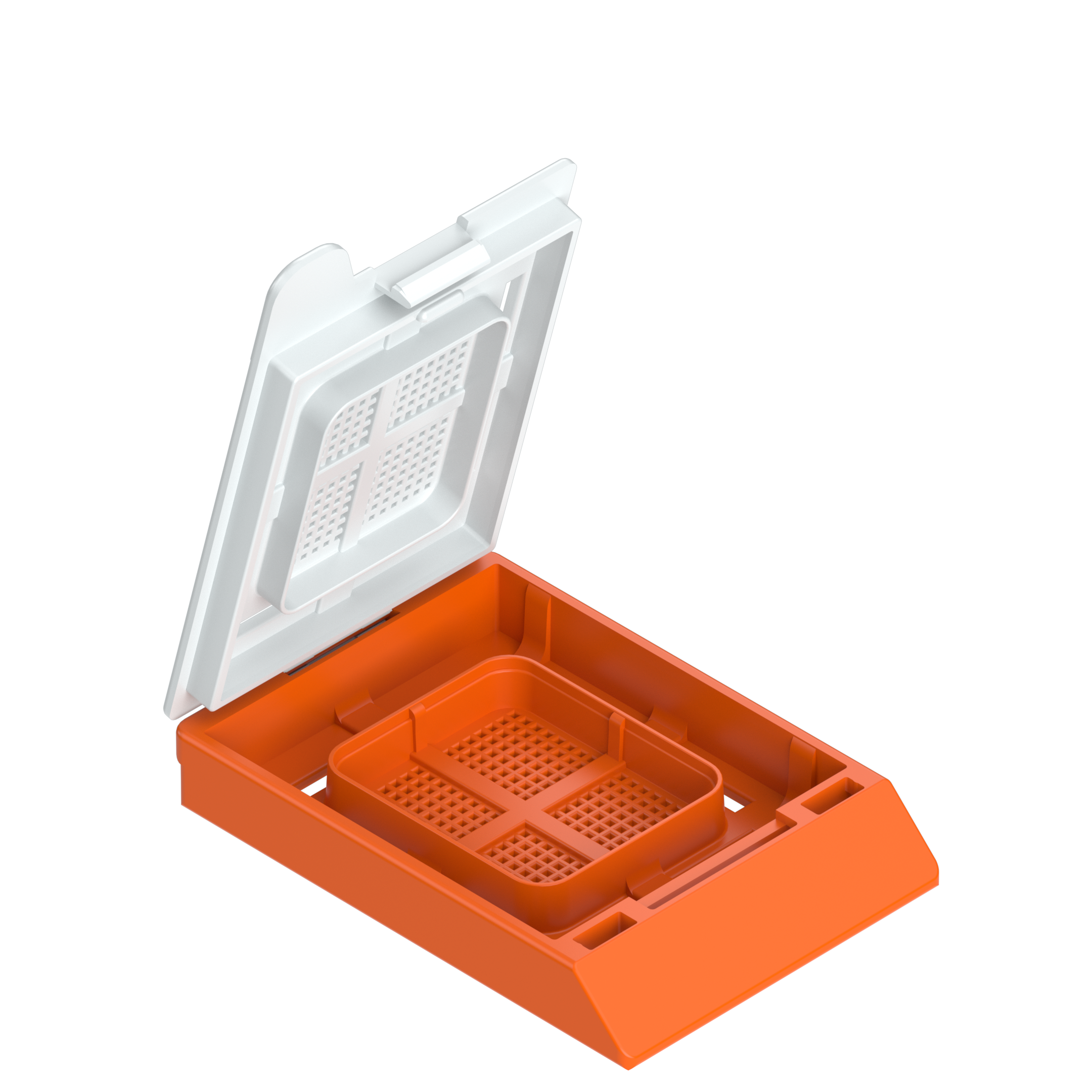 Einbettkassetten - Bionet dunkelorange mit Deckel