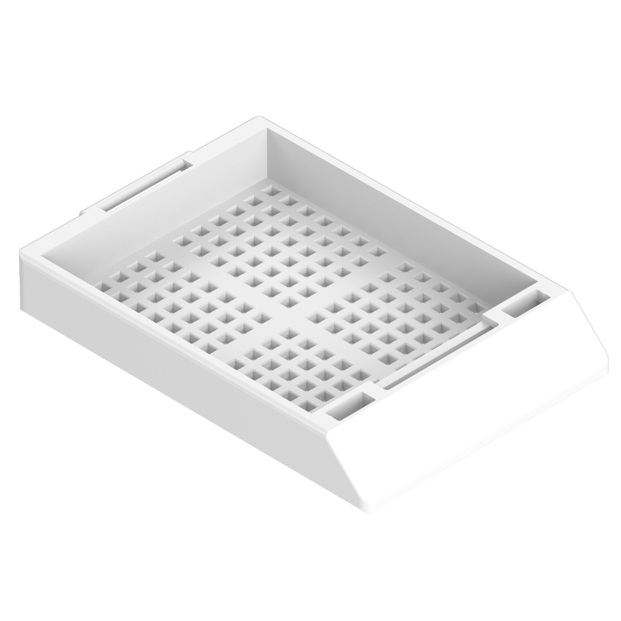 Einbettkassetten - Biopsie weiß ohne Deckel