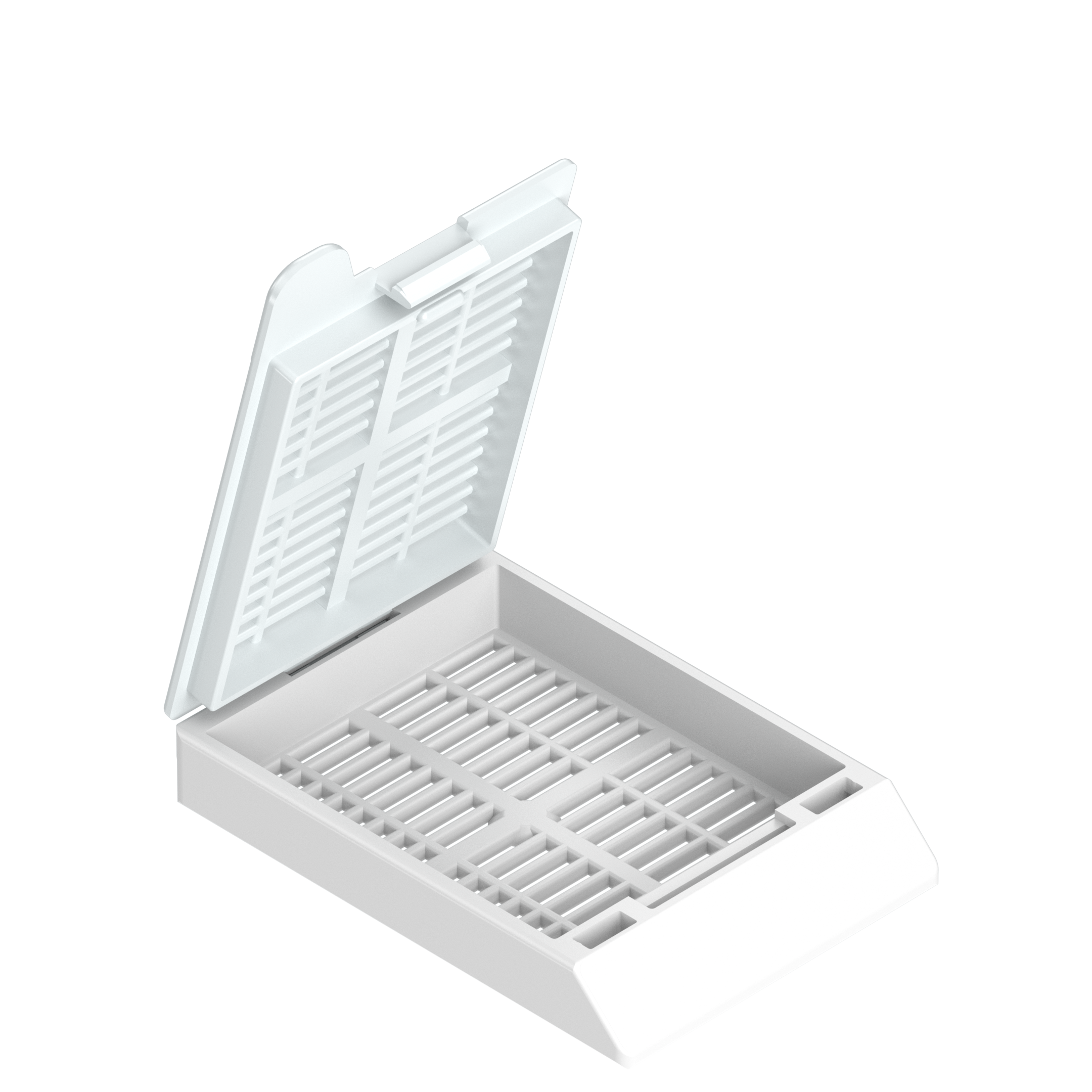 Einbettkassetten - Universal weiß mit Deckel