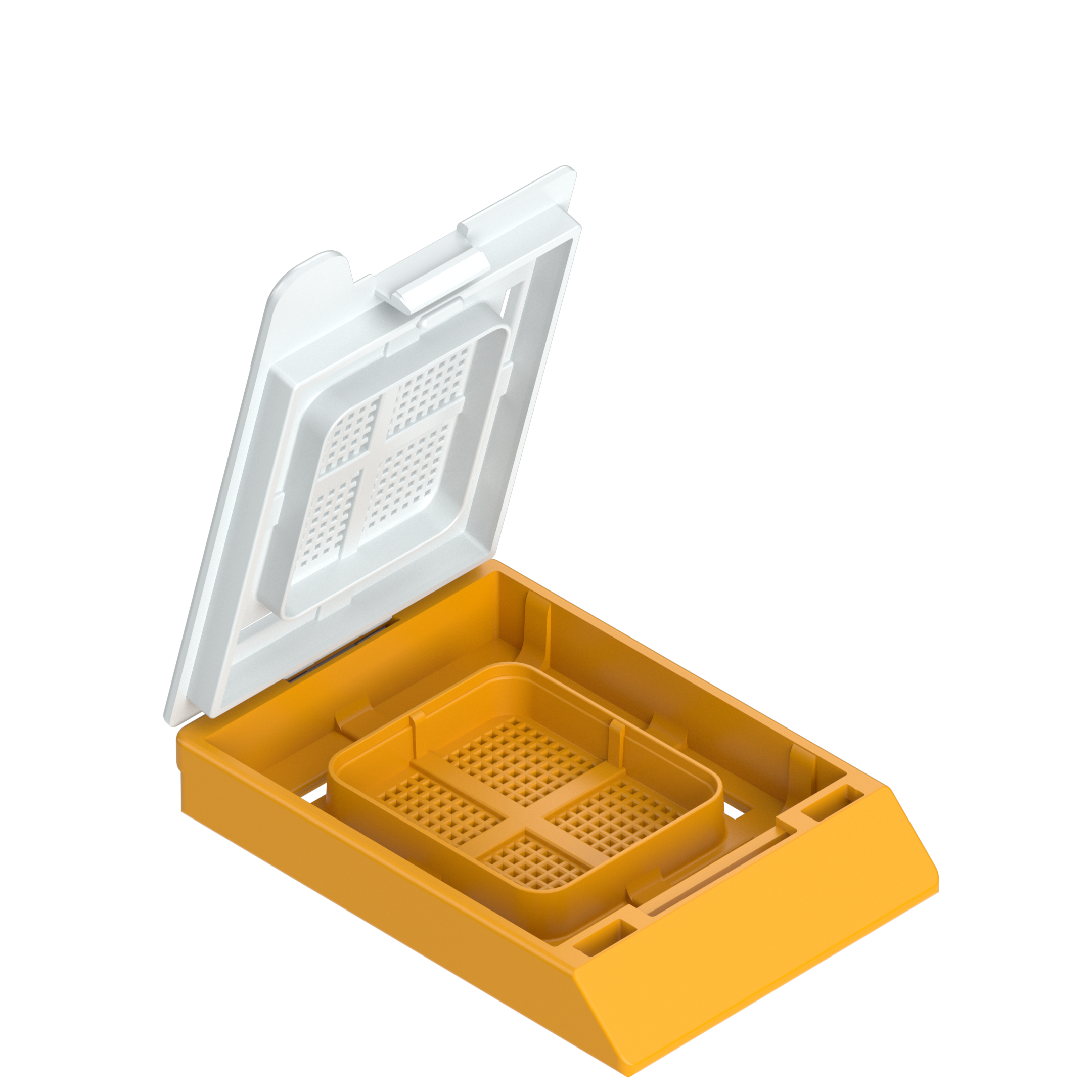 Einbettkassetten - Bionet hellorange mit Deckel