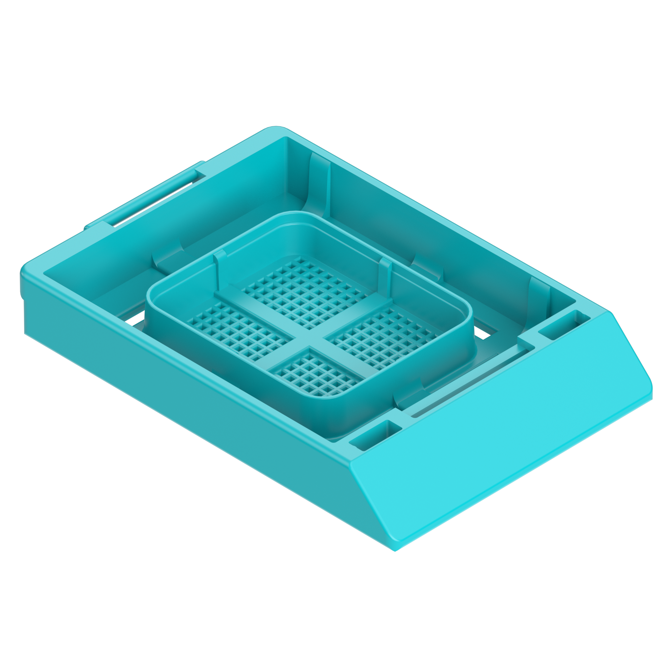 Einbettkassetten - Bionet türkis ohne Deckel