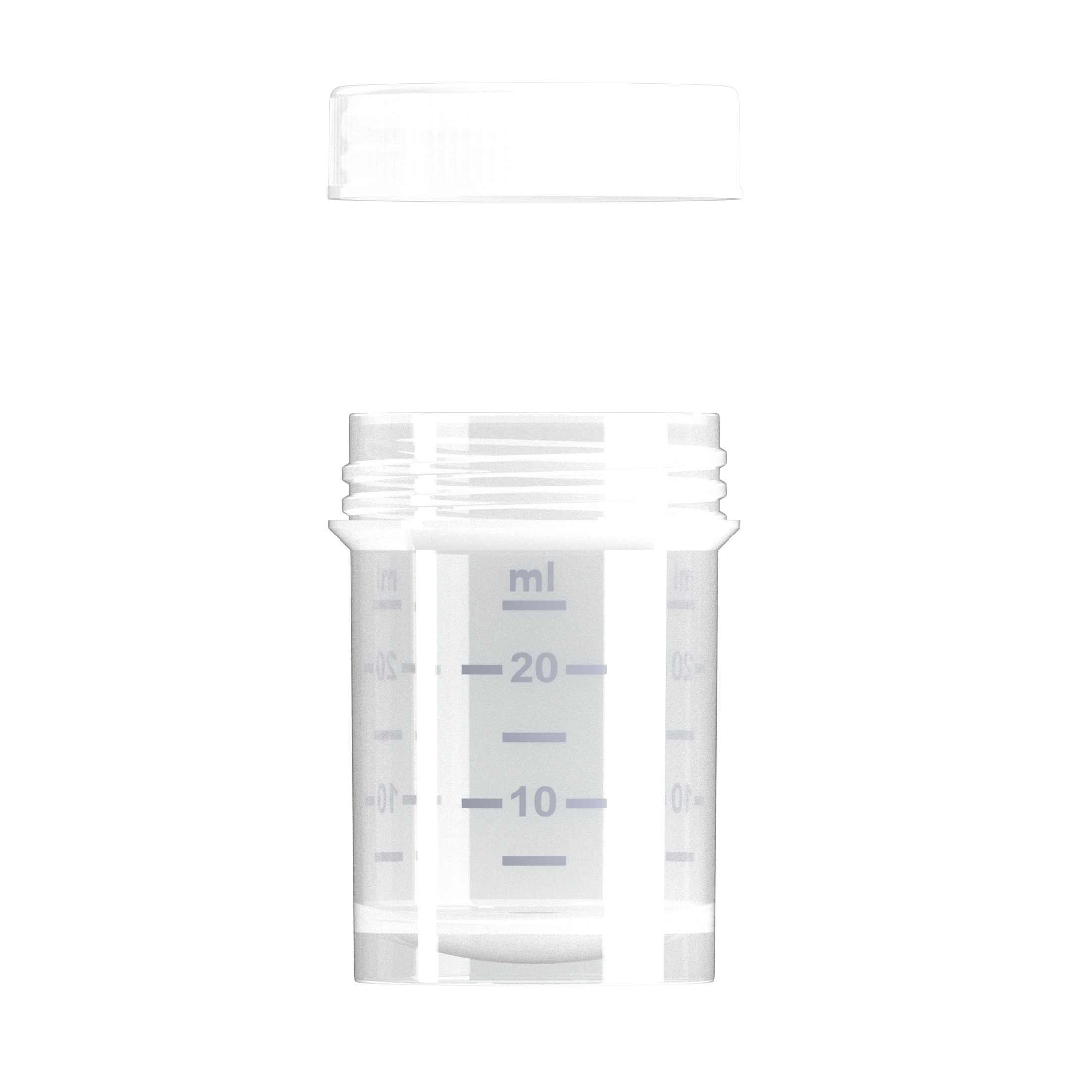 Probengefäß 35 ml mit beiliegendem Schraubverschluß