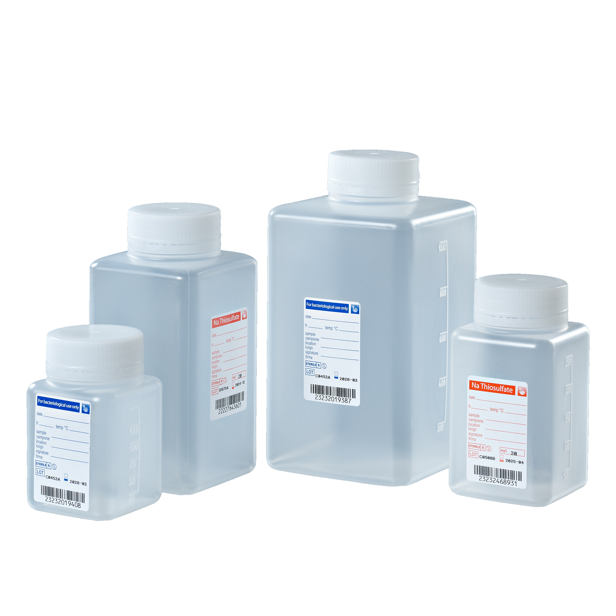 Gefäße zur Trinkwasseranalytik steril 500 ml