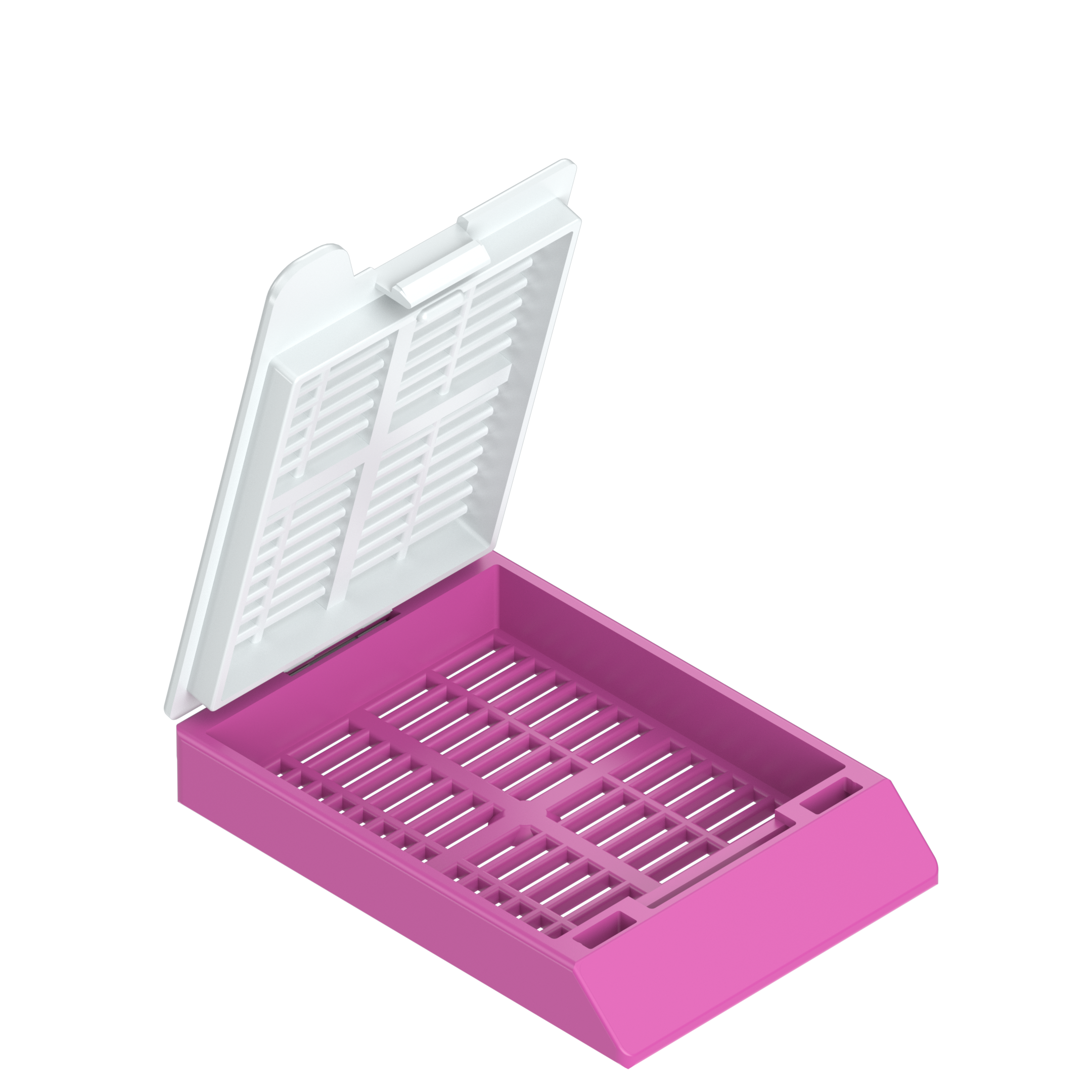 Einbettkassetten - Universal hellviolett mit Deckel