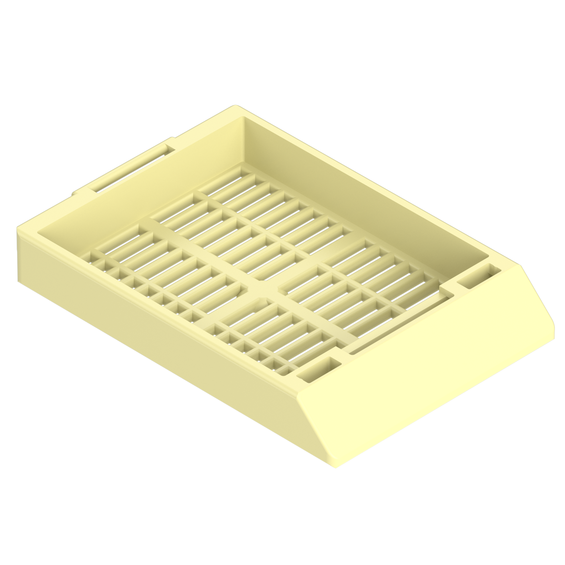 Einbettkassetten - Universal pastellgelb ohne Deckel