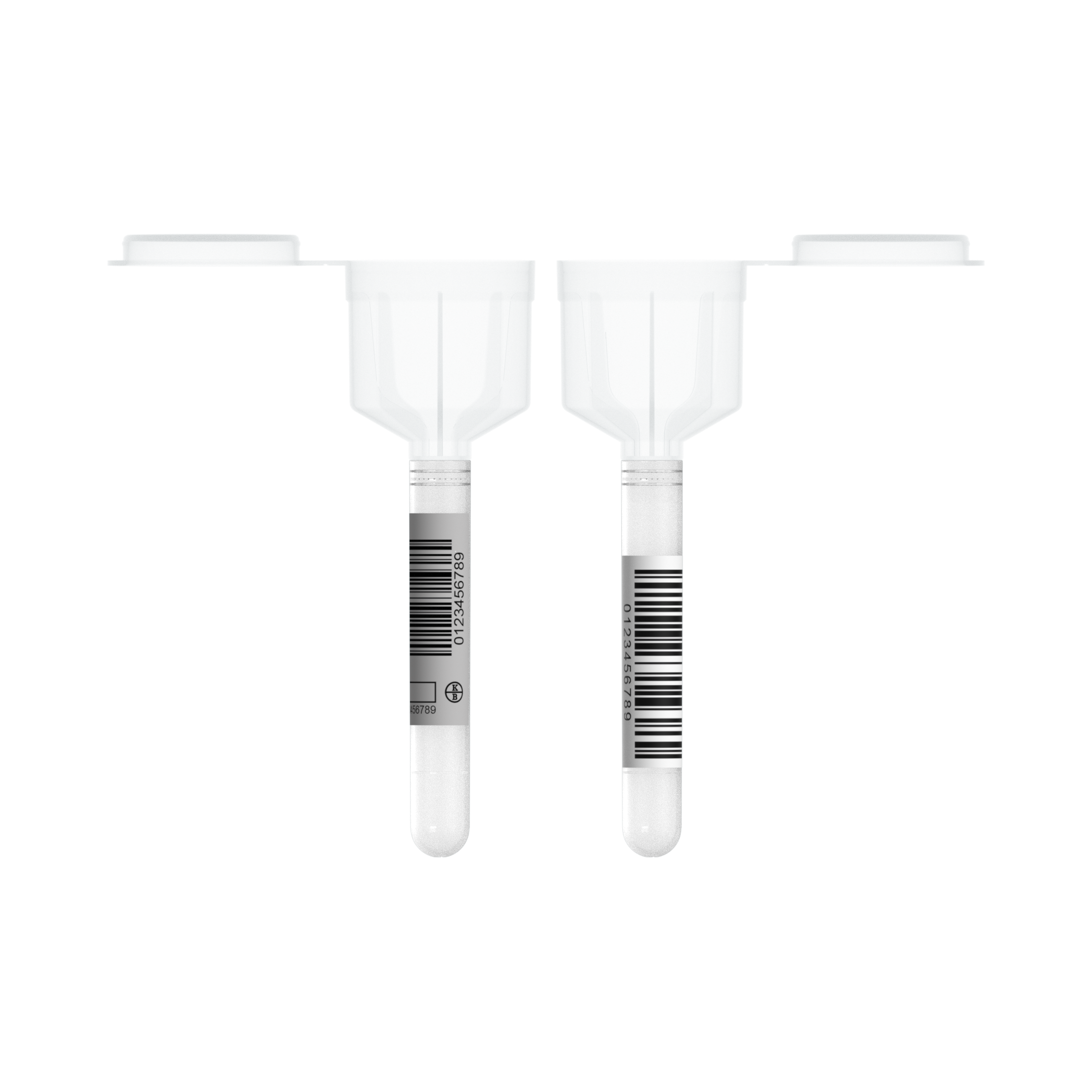 Fleischsafttrichter mit individuellem Barcode-Etikett