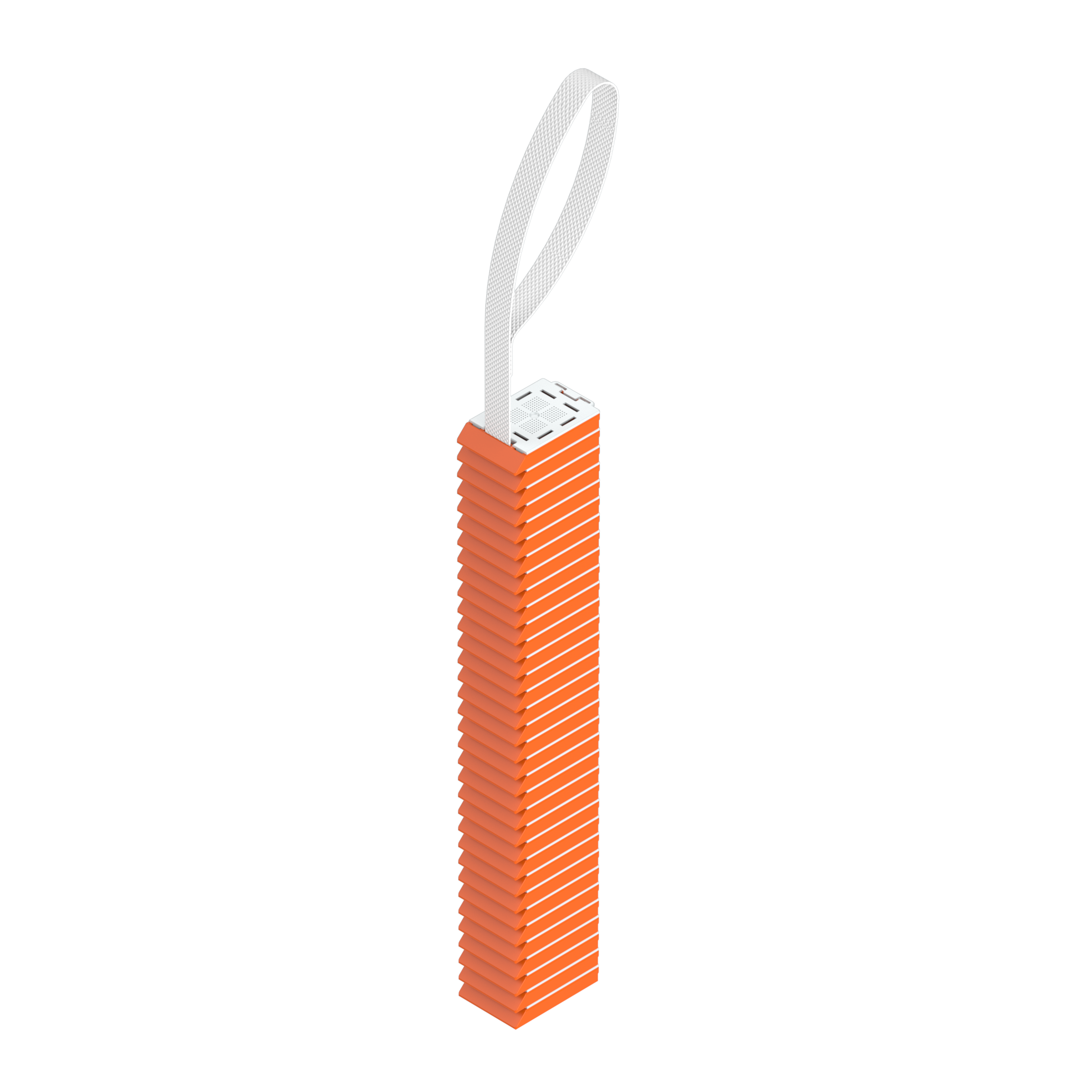 Einbettkassetten - Bionet dunkelorange mit Steckdeckel am Band