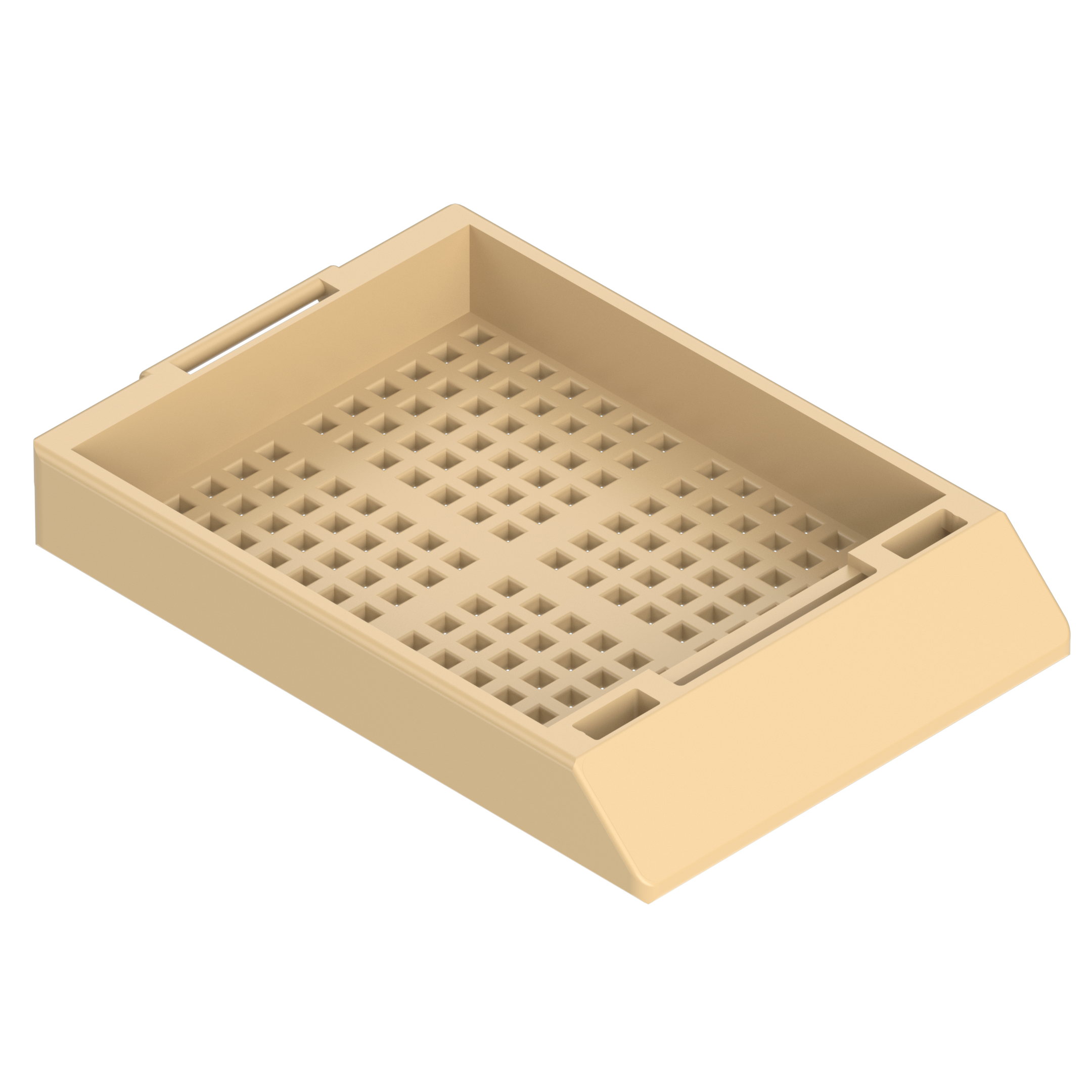 Einbettkassetten - Biopsie beige ohne Deckel