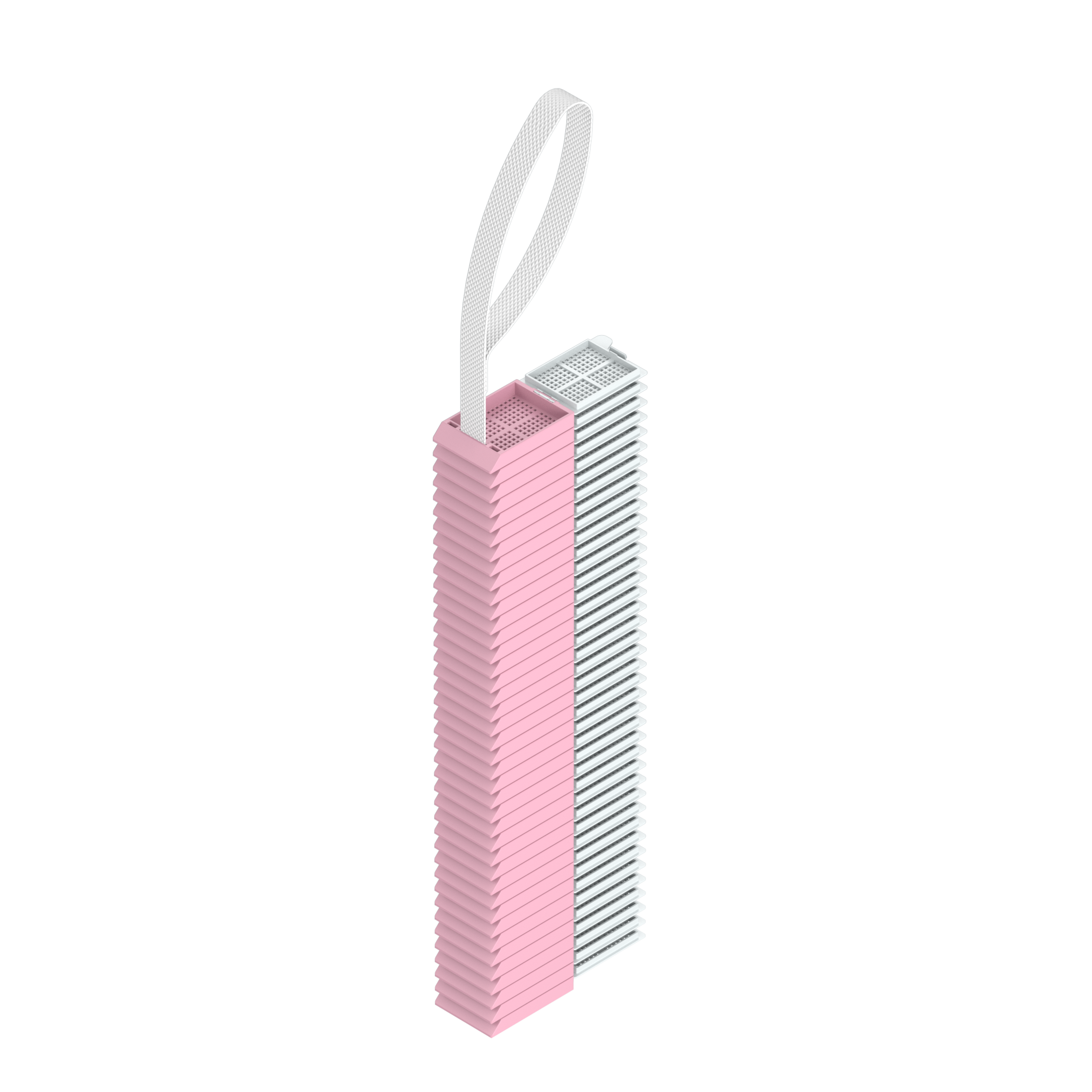 Einbettkassetten - Biopsie rosa mit Deckel am Band