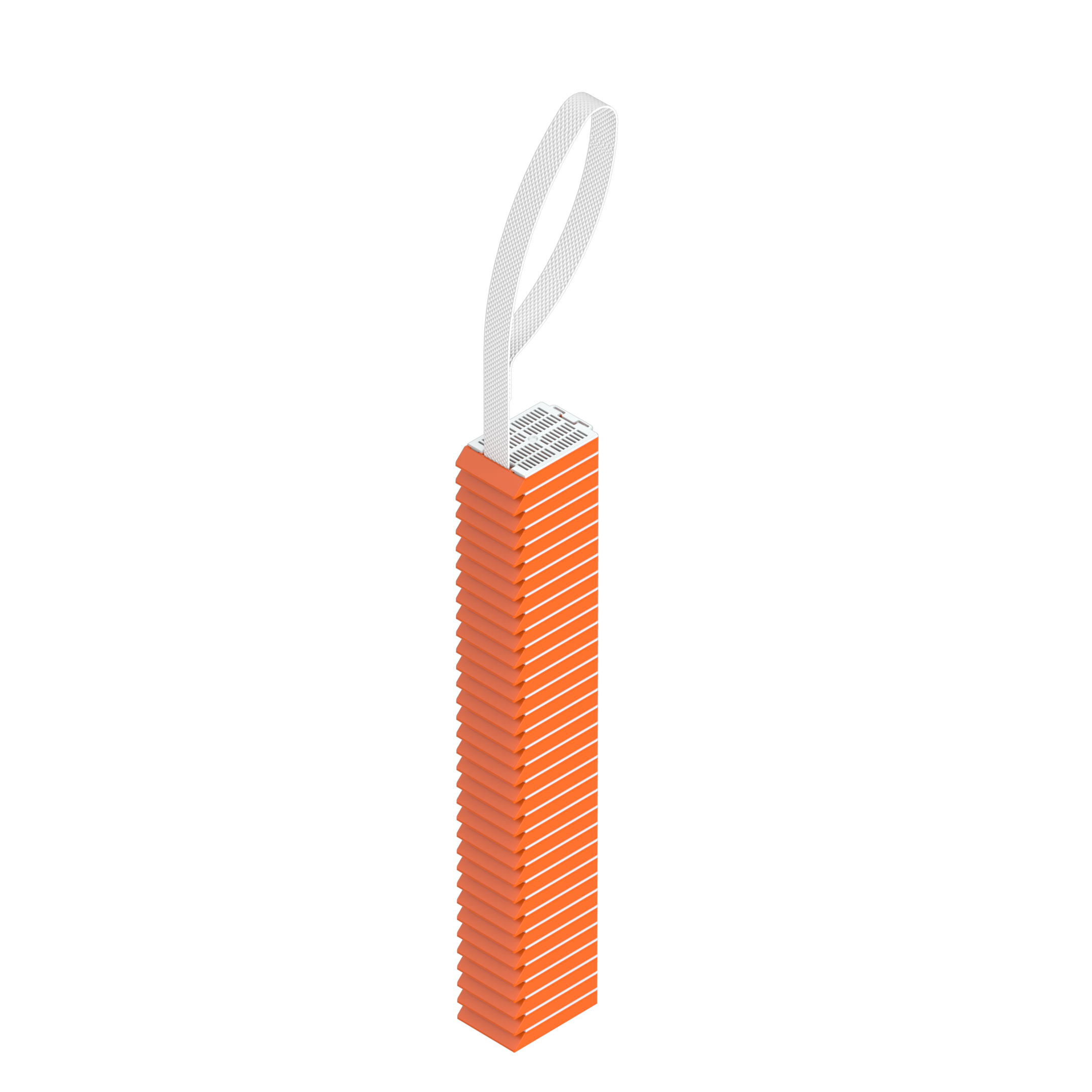 Einbettkassetten - Universal dunkelorange mit Steckdeckel am Band