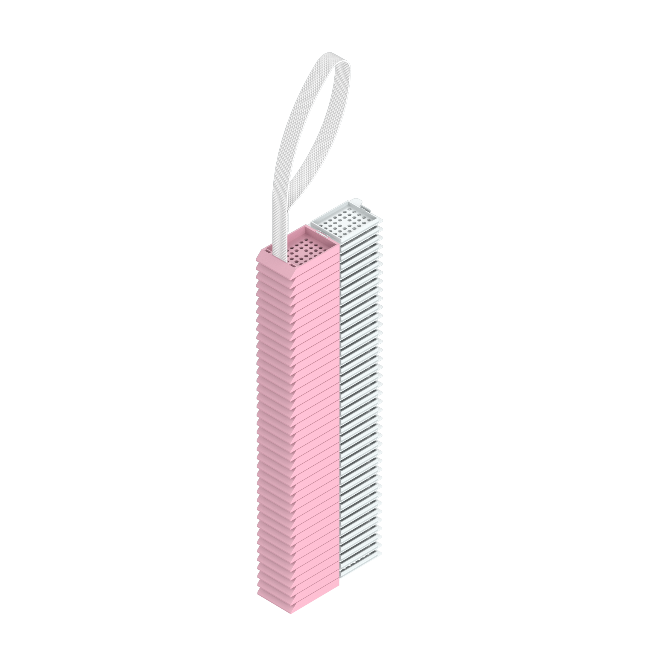 Lasereinbettkassetten - Standard rosa mit Deckel am Band