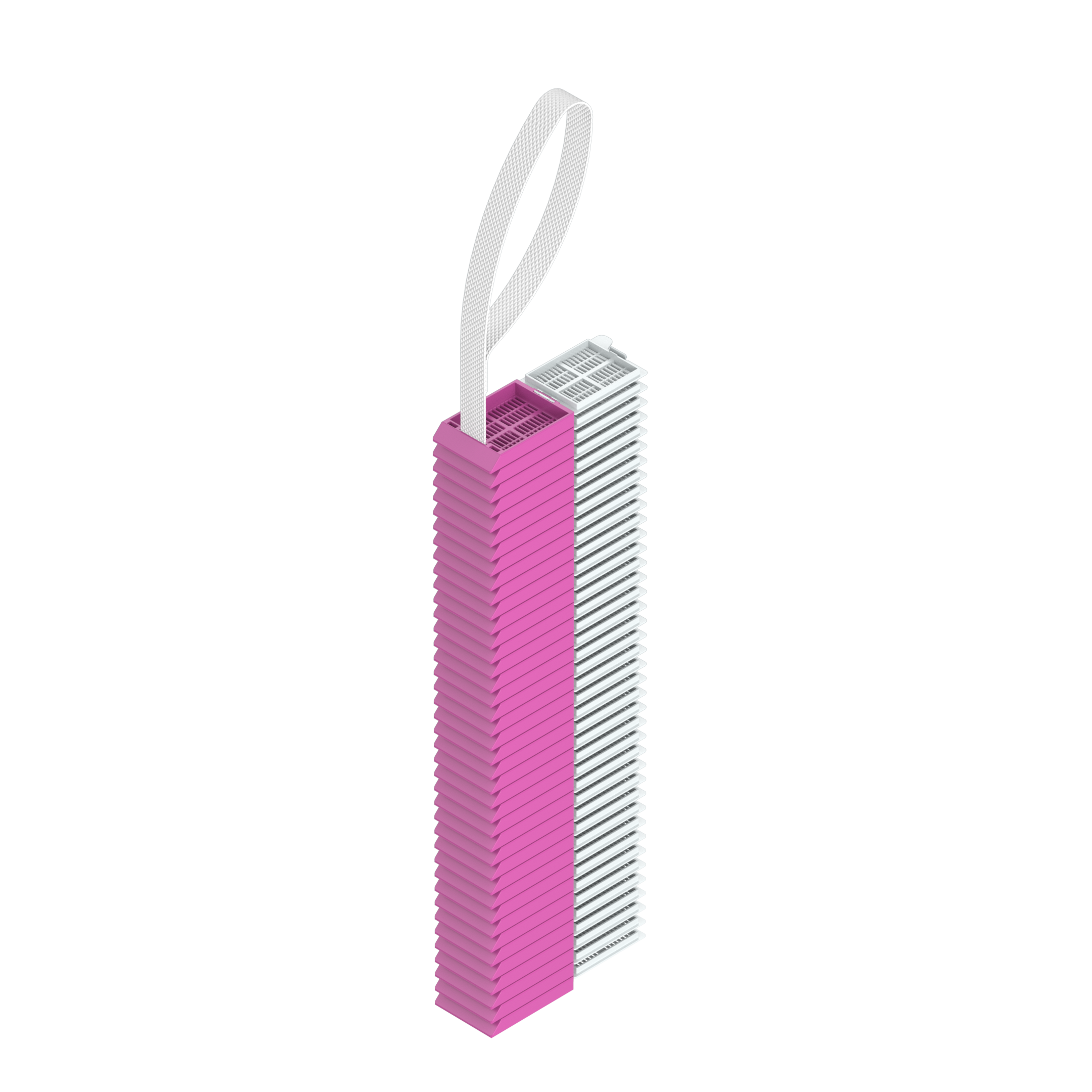 Einbettkassetten - Universal hellviolett mit Deckel am Band