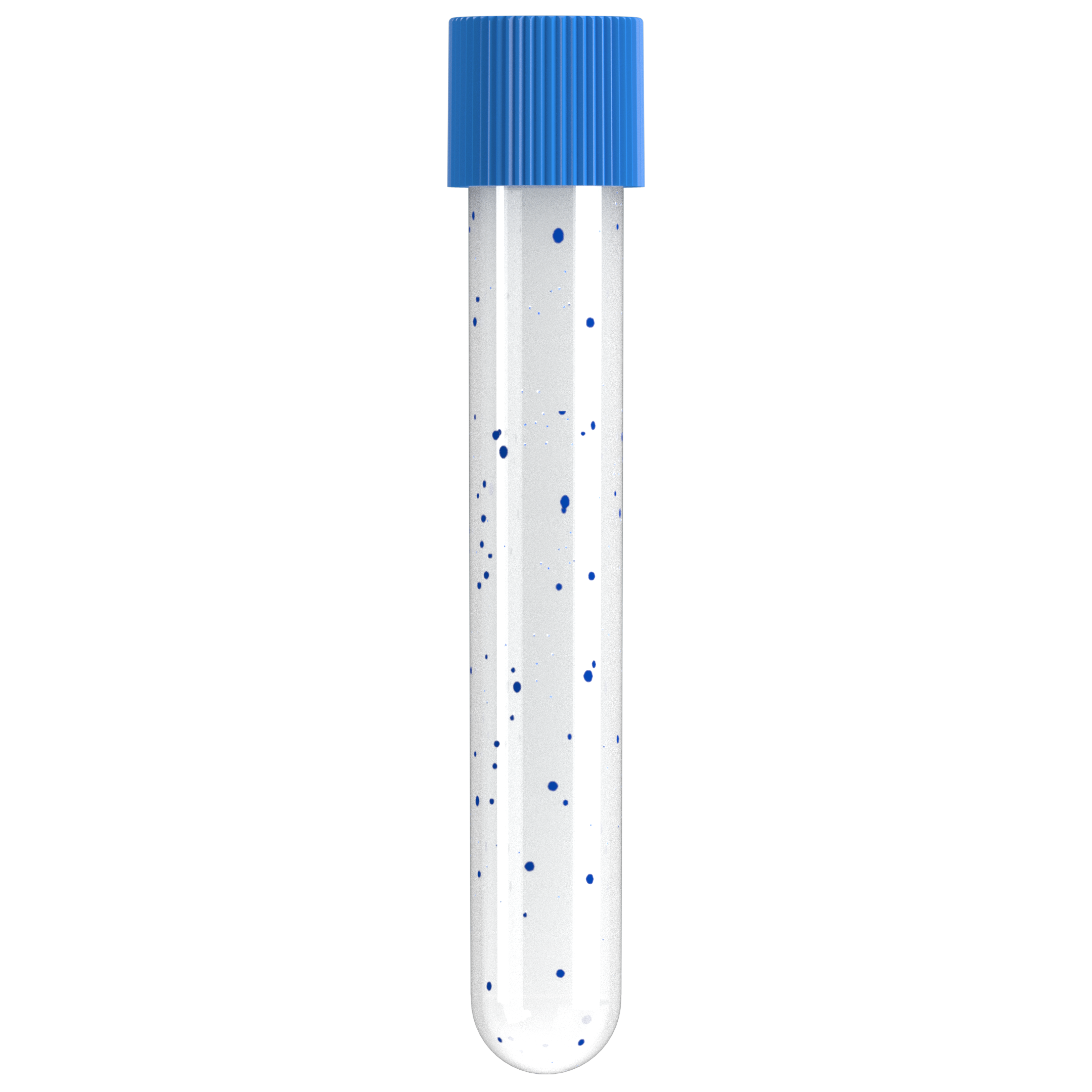 Probenröhren zur Milchkonservierung MK 100/15 PPn blau ohne Etikett