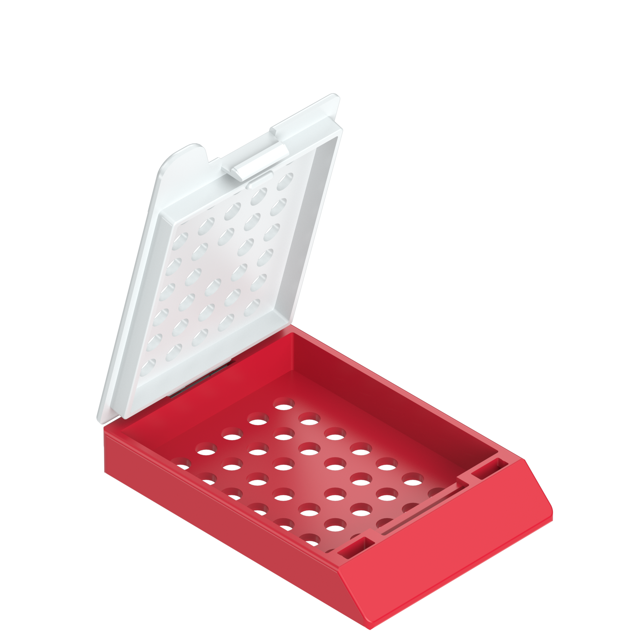 Einbettkassetten - Standard rot mit Deckel