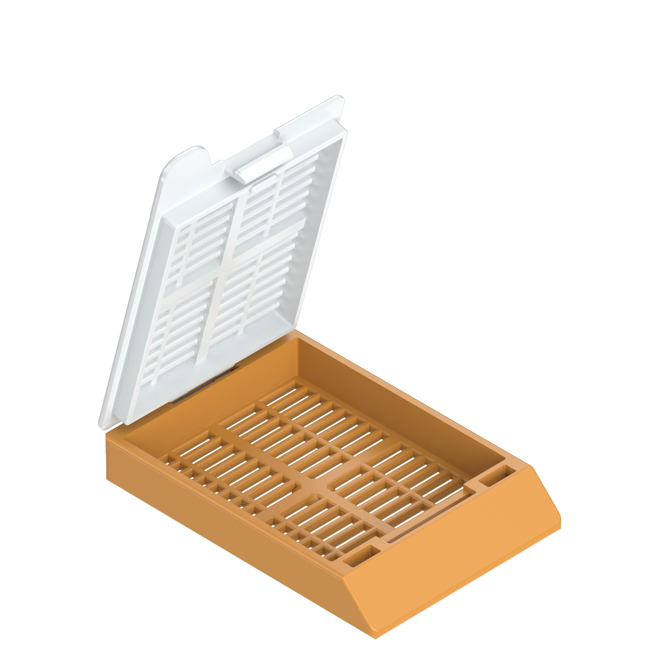 Einbettkassetten - Universal braun mit Deckel