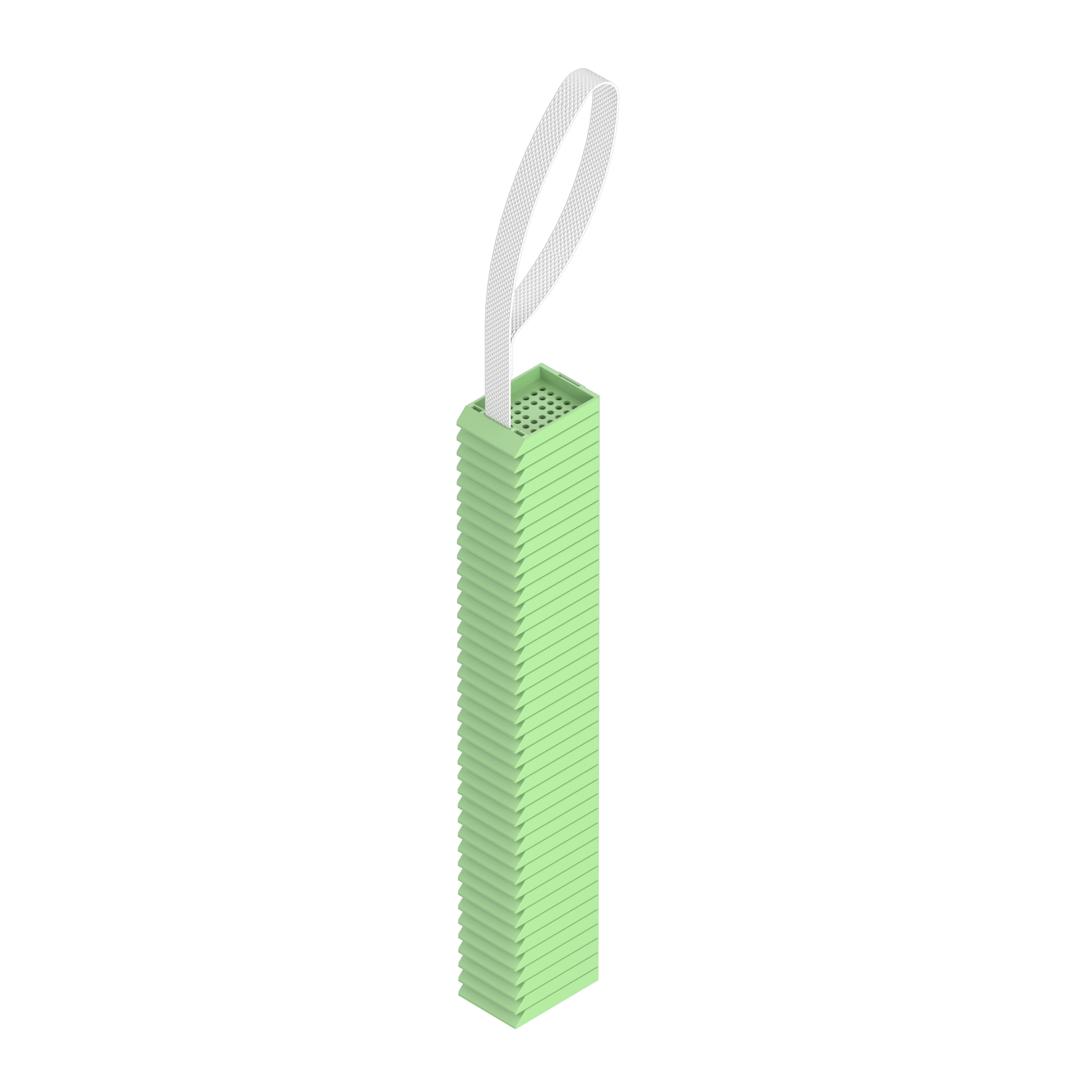 Lasereinbettkassetten - Standard hellgrün ohne Deckel am Band