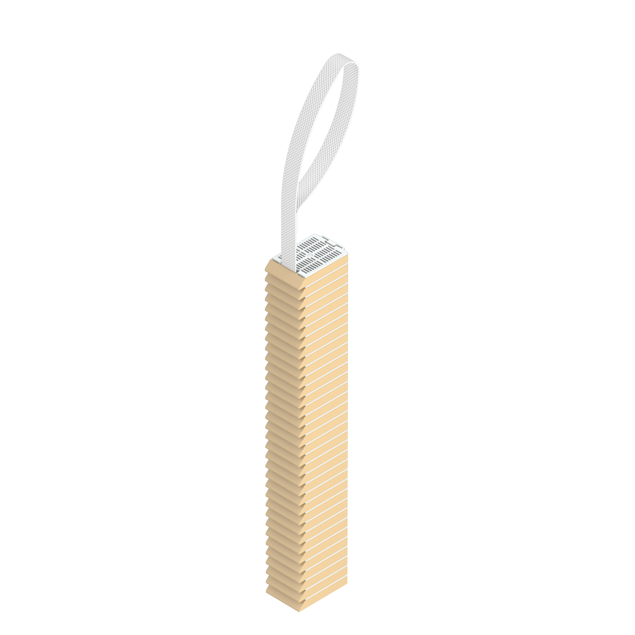 Einbettkassetten - Universal beige mit Steckdeckel am Band