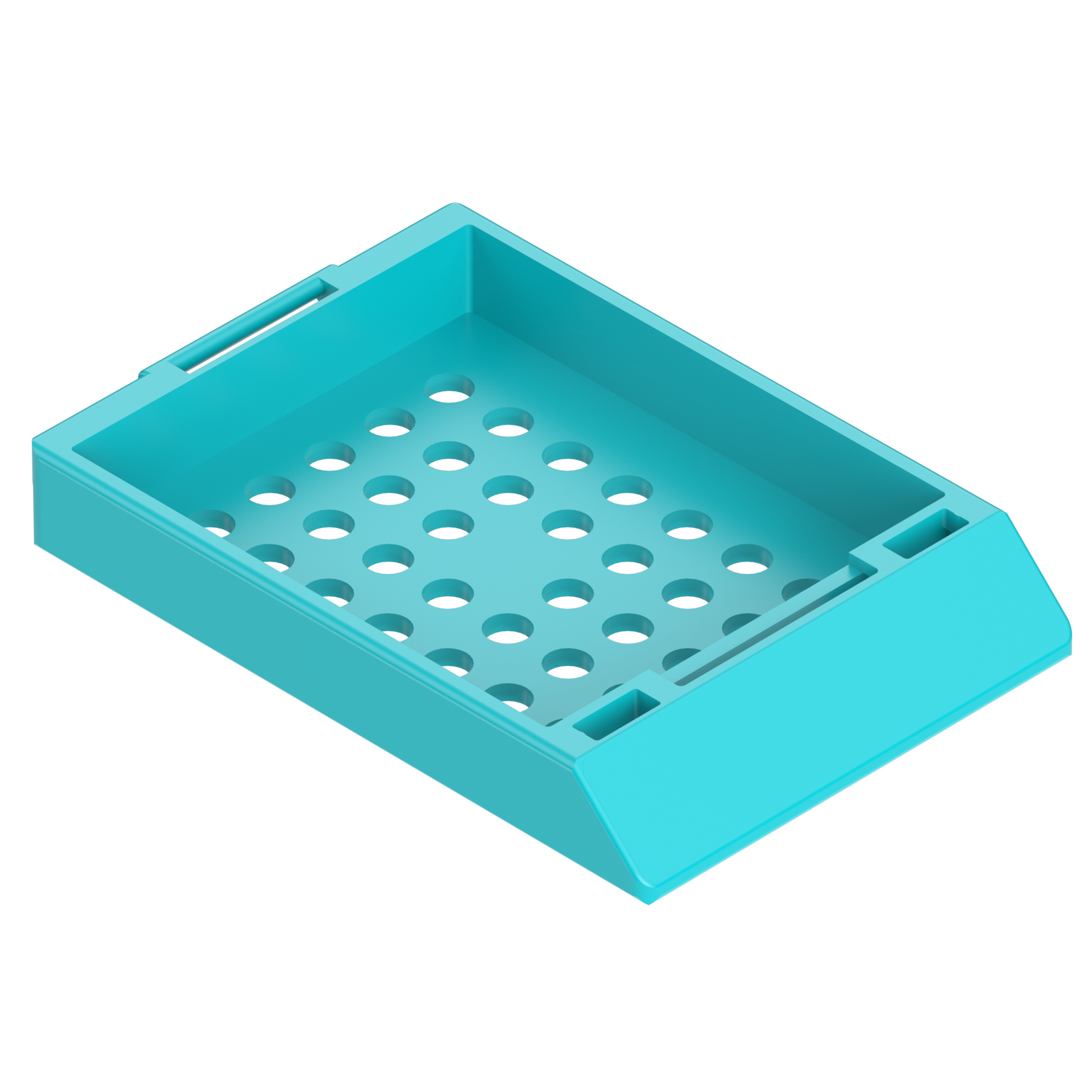 Einbettkassetten - Standard türkis ohne Deckel