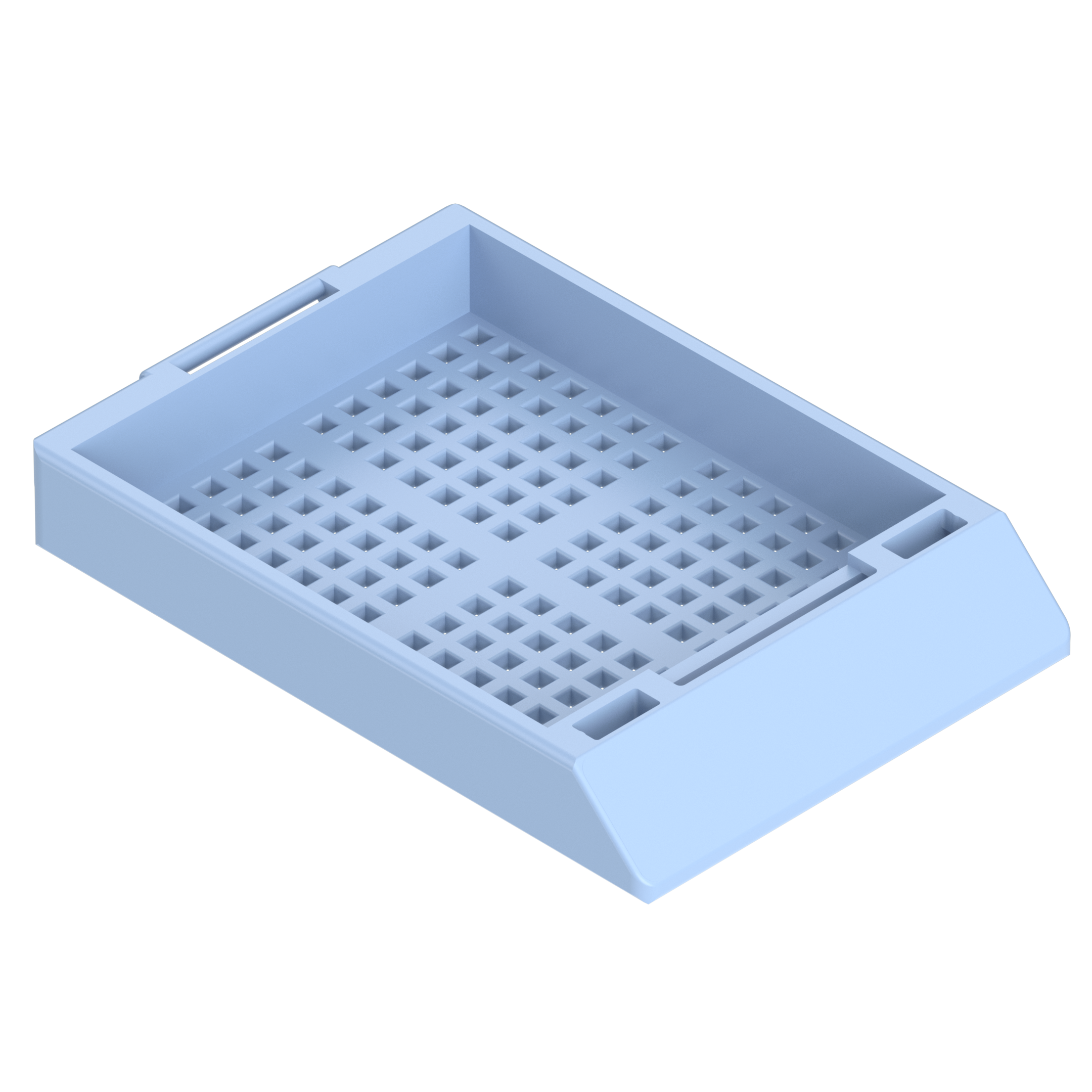 Einbettkassetten - Biopsie hellblau ohne Deckel