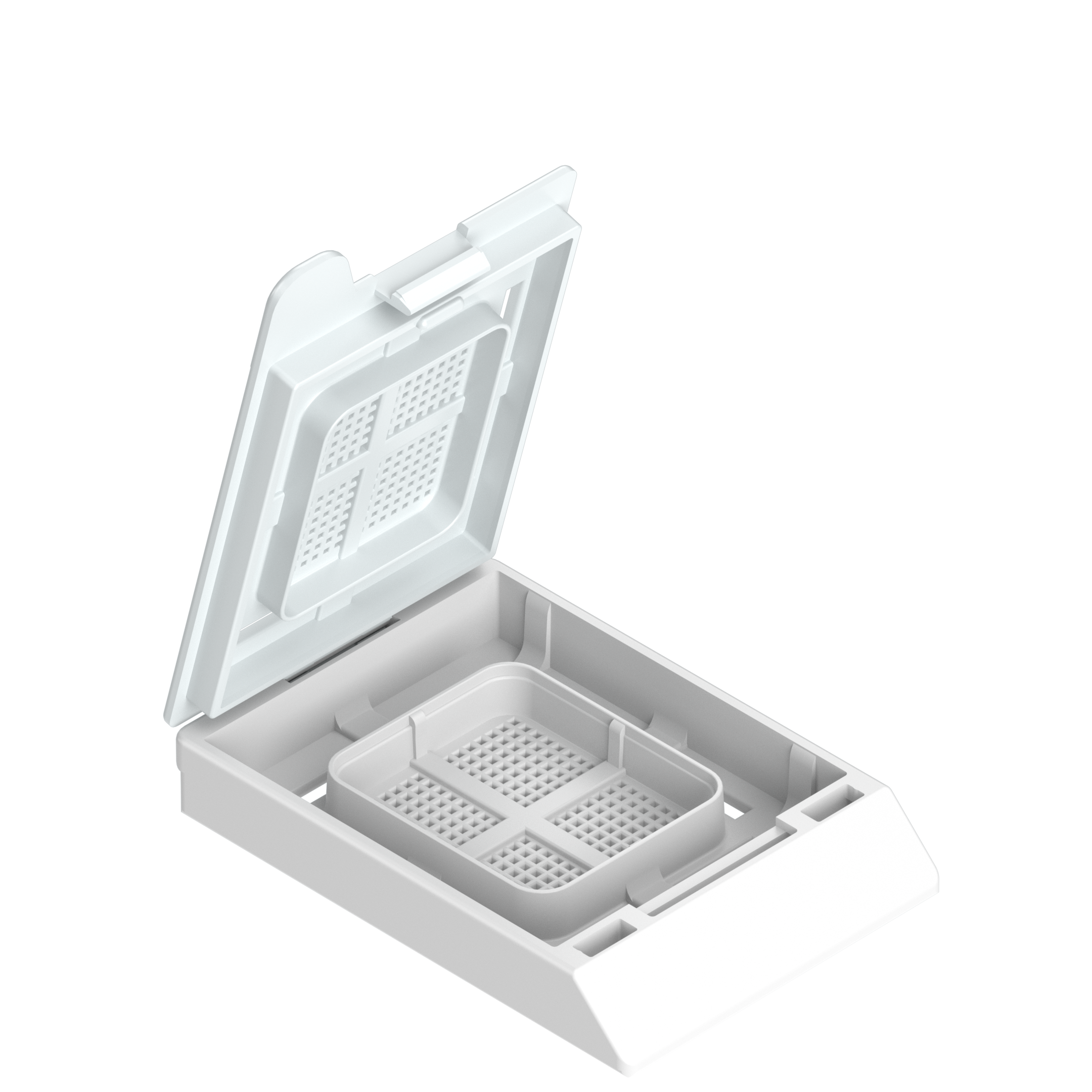 Einbettkassetten - Bionet weiß mit Deckel