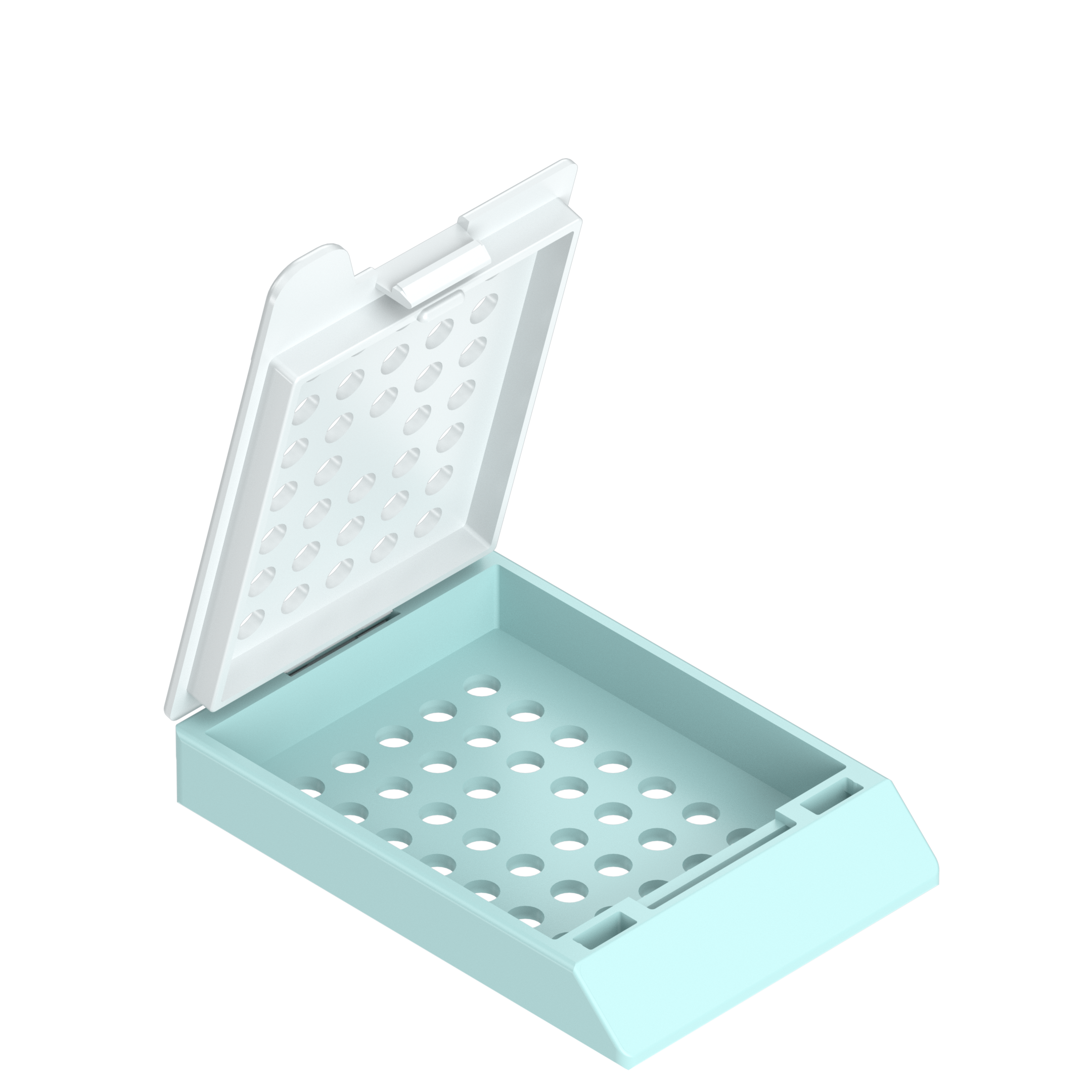 Einbettkassetten - Standard pastellgrün mit Deckel