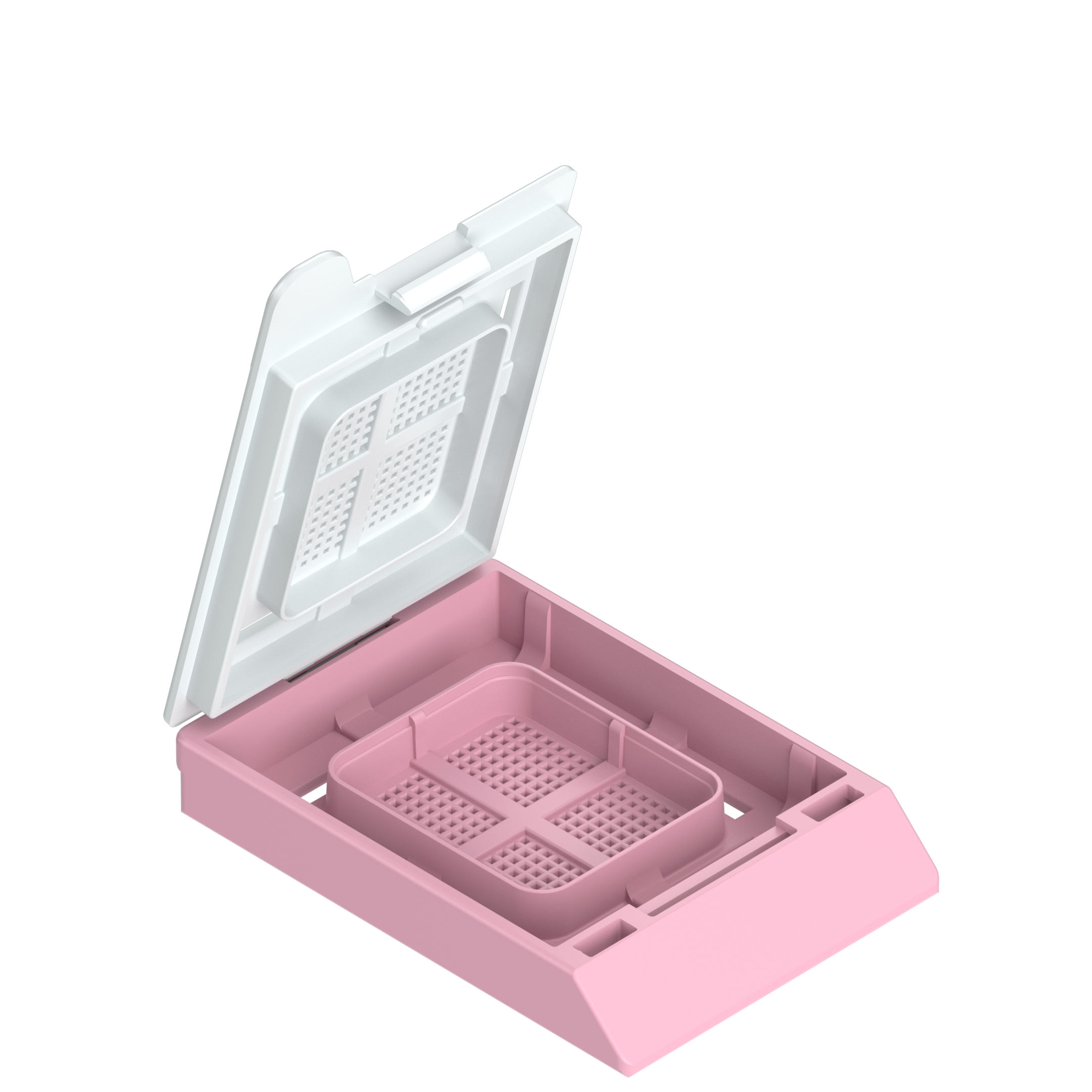 Einbettkassetten - Bionet rosa mit Deckel