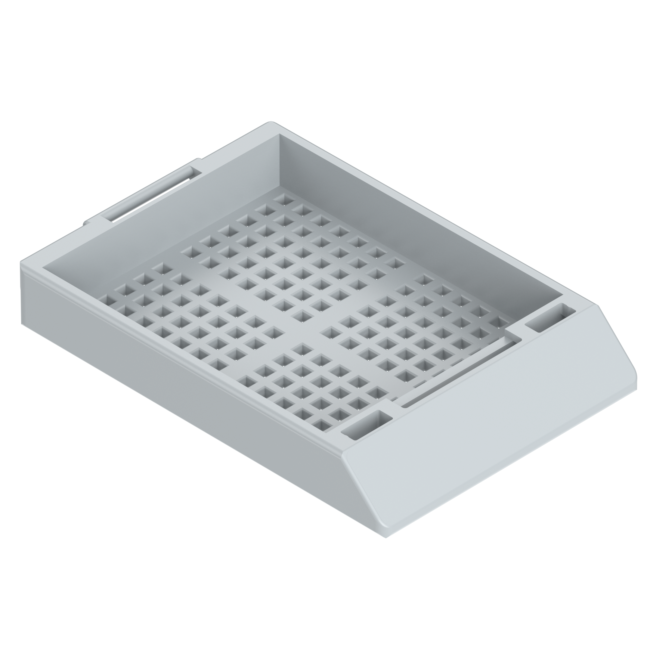 Einbettkassetten - Biopsie grau ohne Deckel