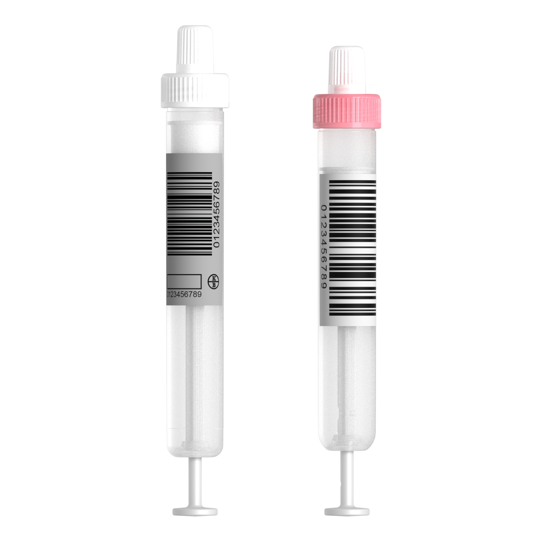 Primavette® V mit individuellem Barcode-Etikett, Vet-Stopfen