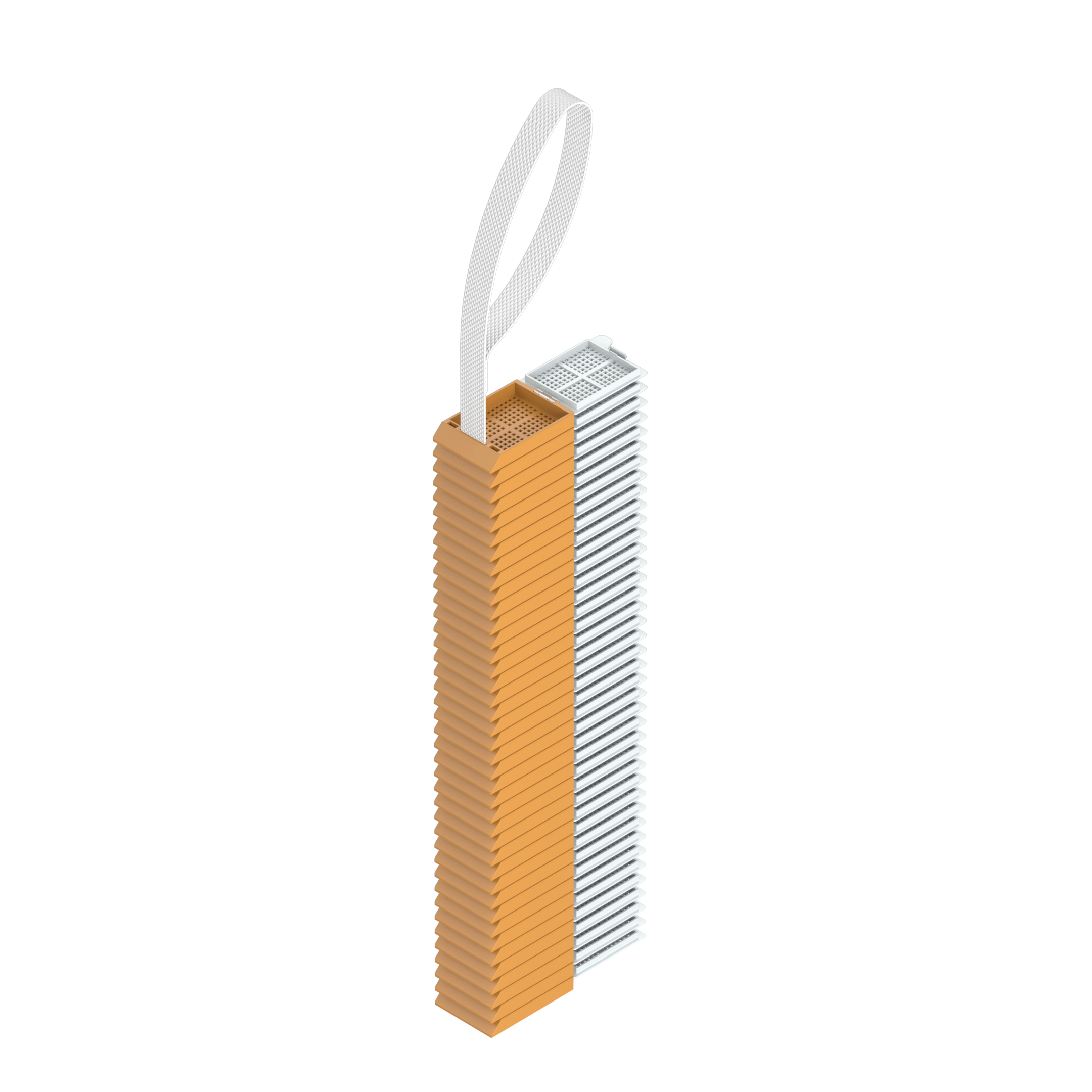 Einbettkassetten - Biopsie braun mit Deckel am Band