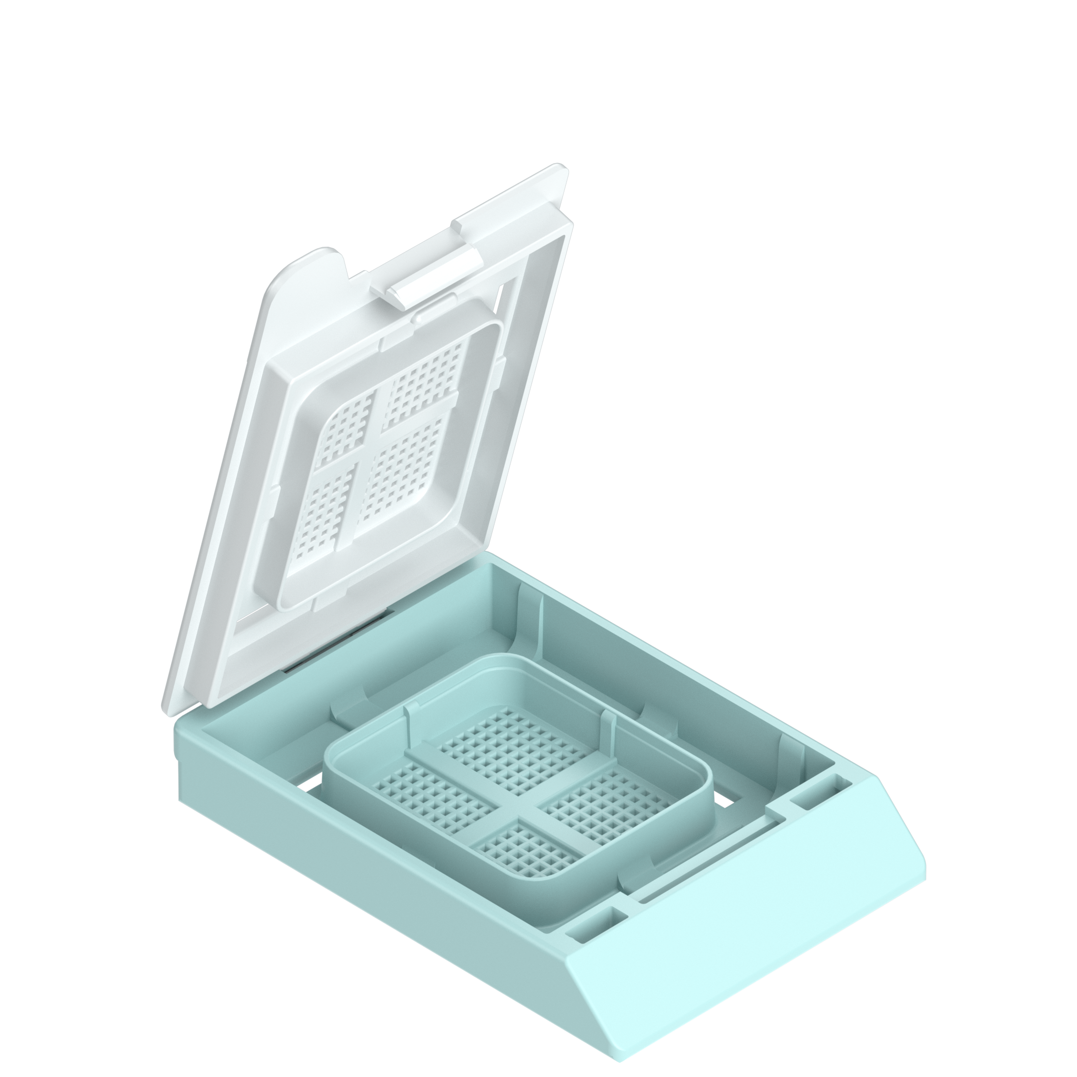 Einbettkassetten - Bionet pastellgrün mit Deckel