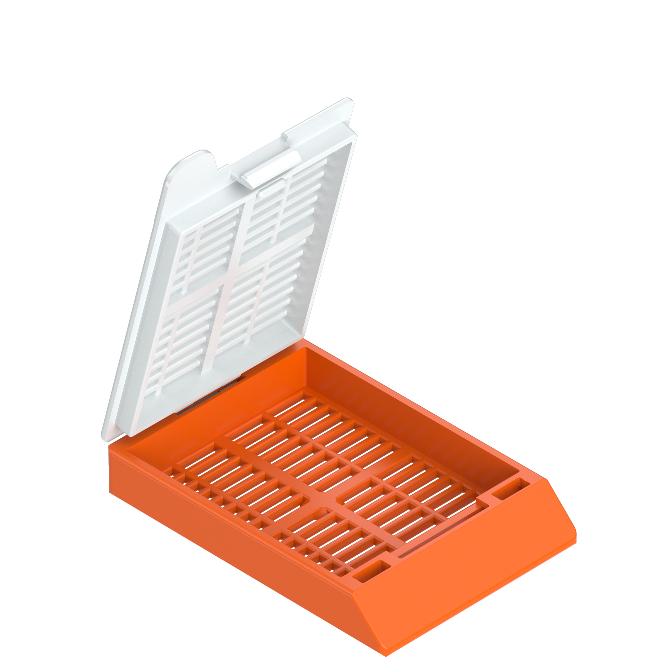 Einbettkassetten - Universal dunkelorange mit Deckel