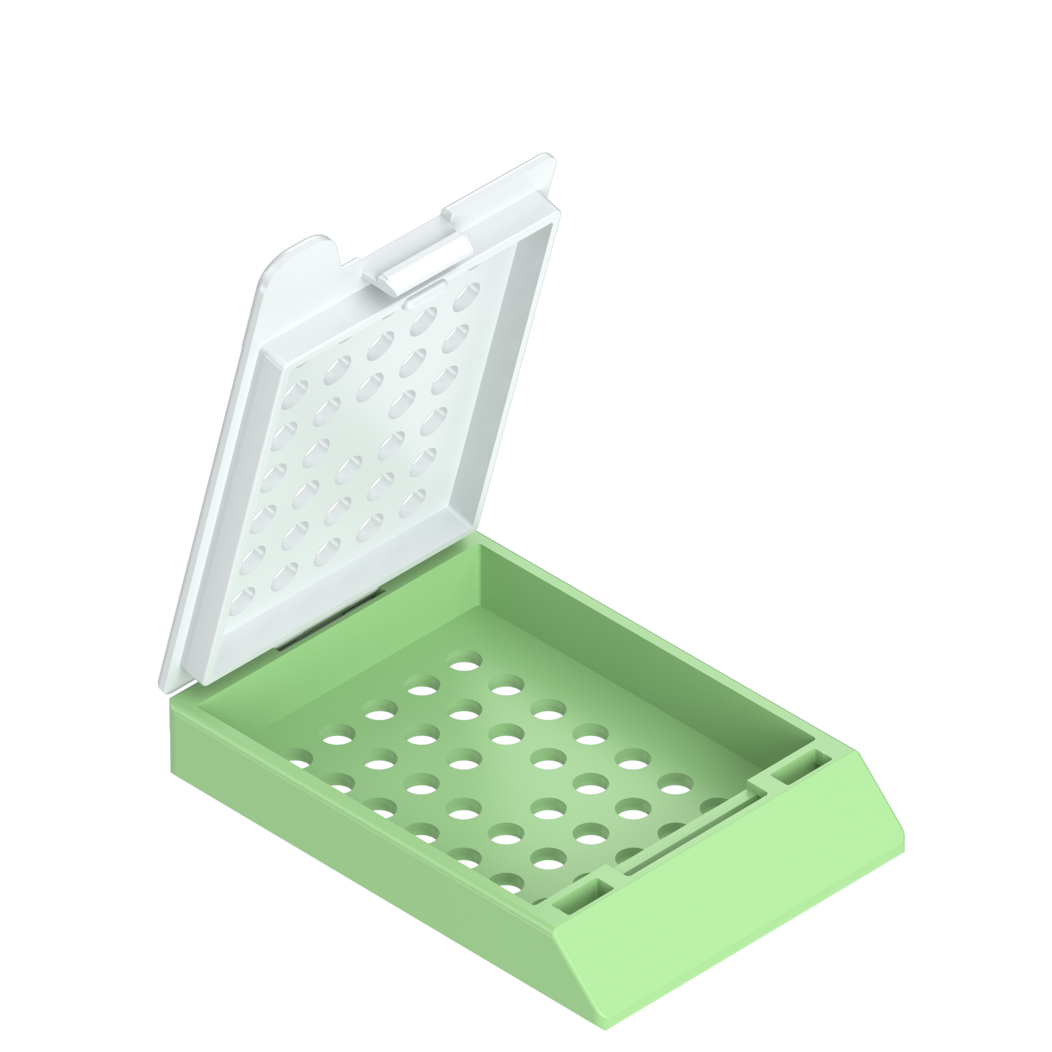 Einbettkassetten - Standard hellgrün mit Deckel