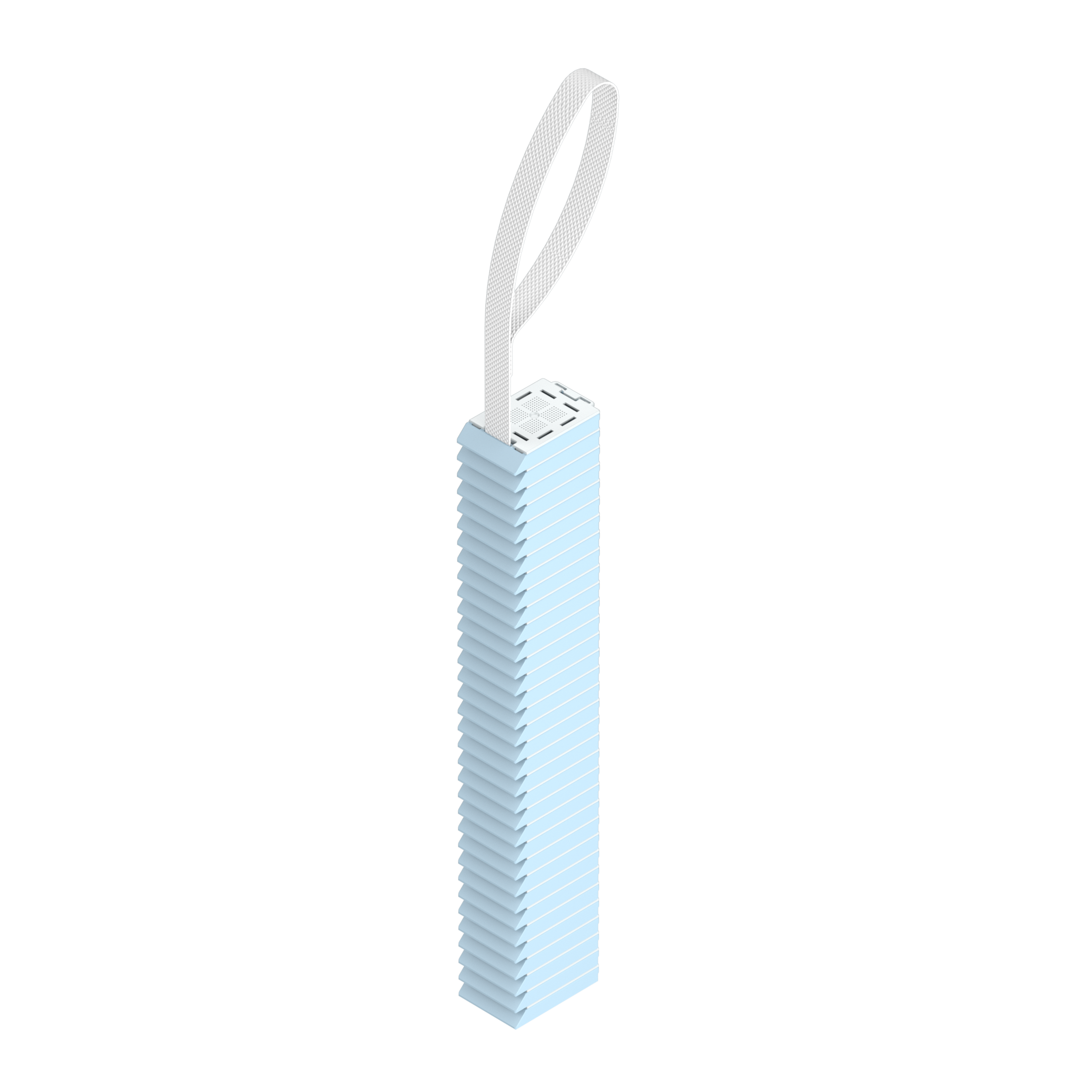 Einbettkassetten - Bionet pastellblau mit Steckdeckel am Band