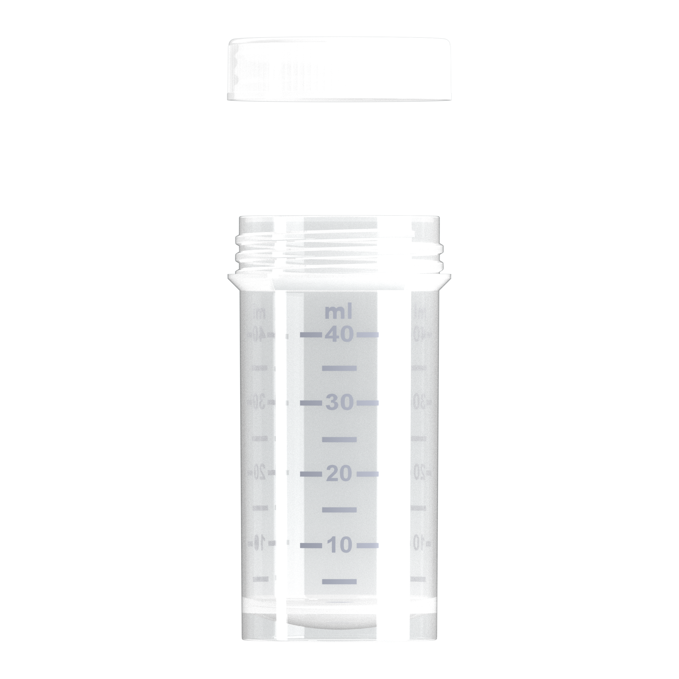 Probengefäß 50 ml mit beiliegendem Schraubverschluß