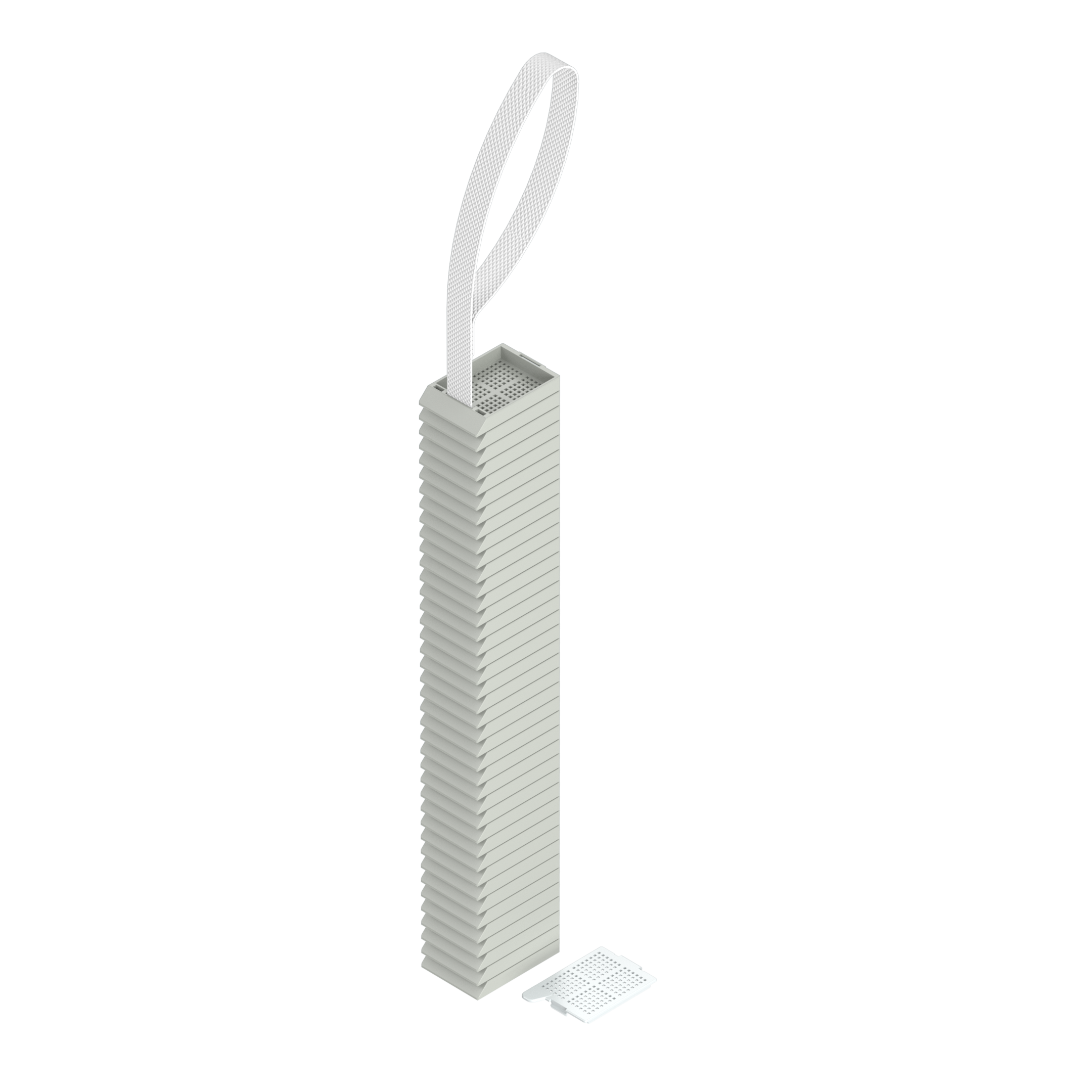 Lasereinbettkassetten - Biopsie hellgrau am Band, beiliegender Deckel