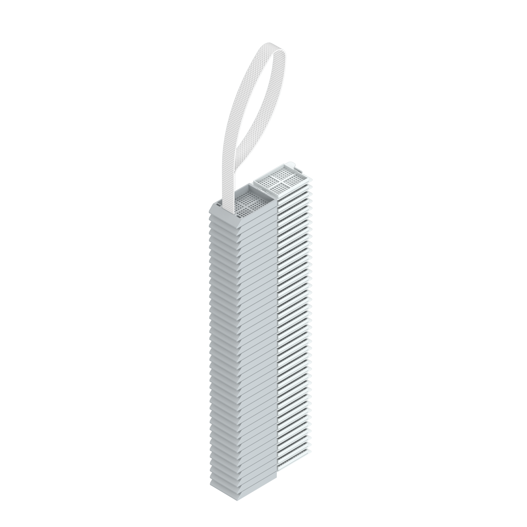 Einbettkassetten - Biopsie grau mit Deckel am Band