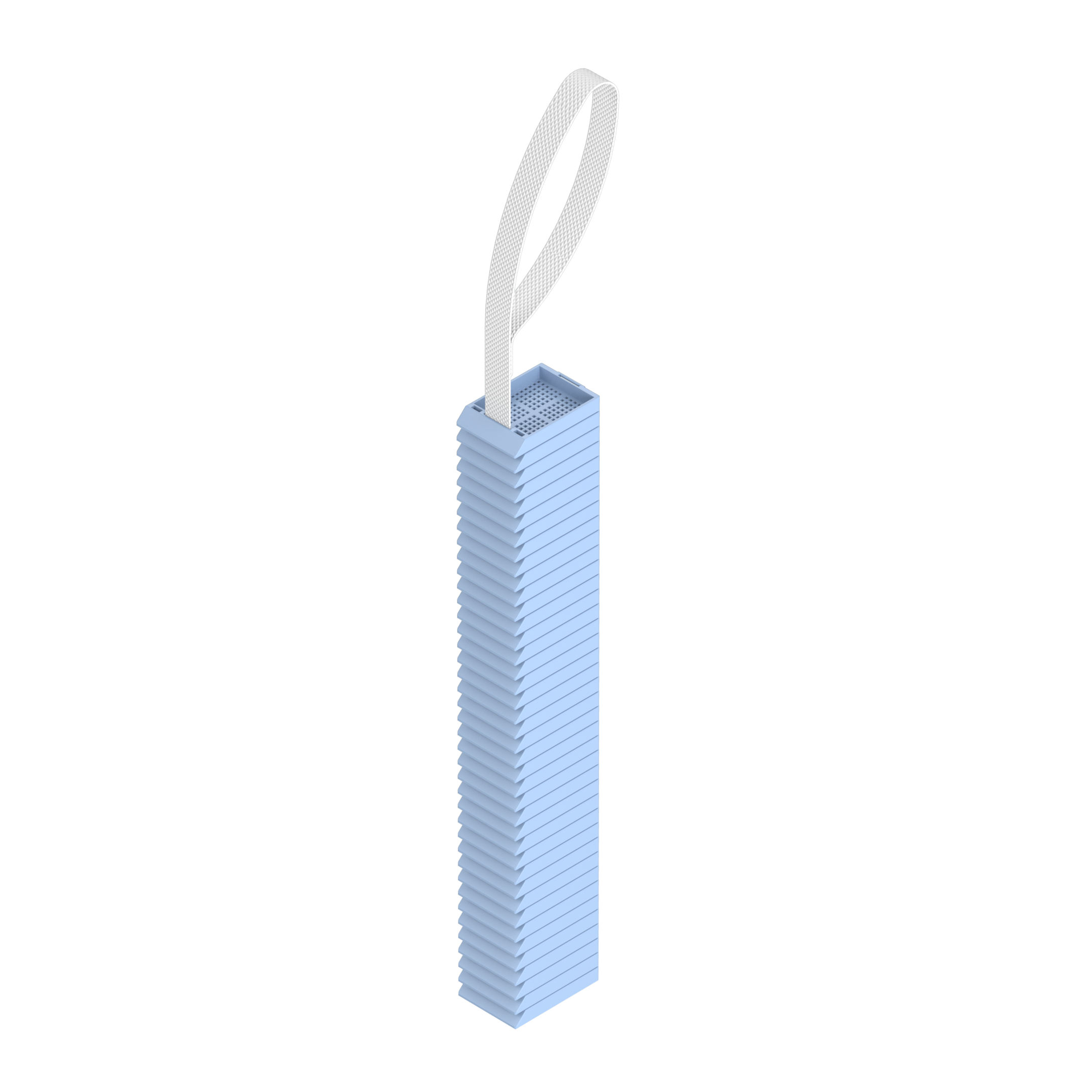 Einbettkassetten - Biopsie hellblau ohne Deckel am Band